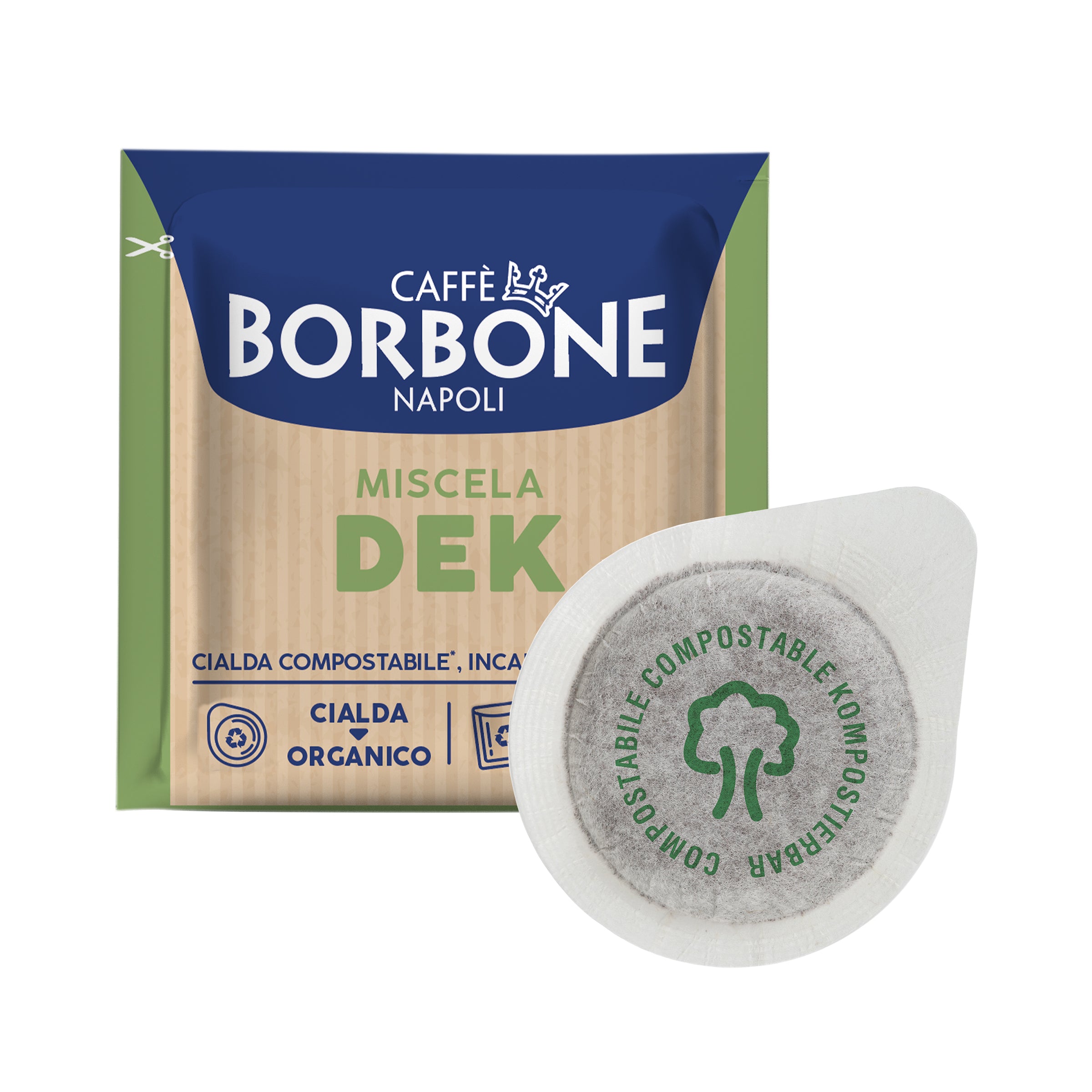 Ese Paper Pods 44 Mm Caffe Borbone Dek Green Blend