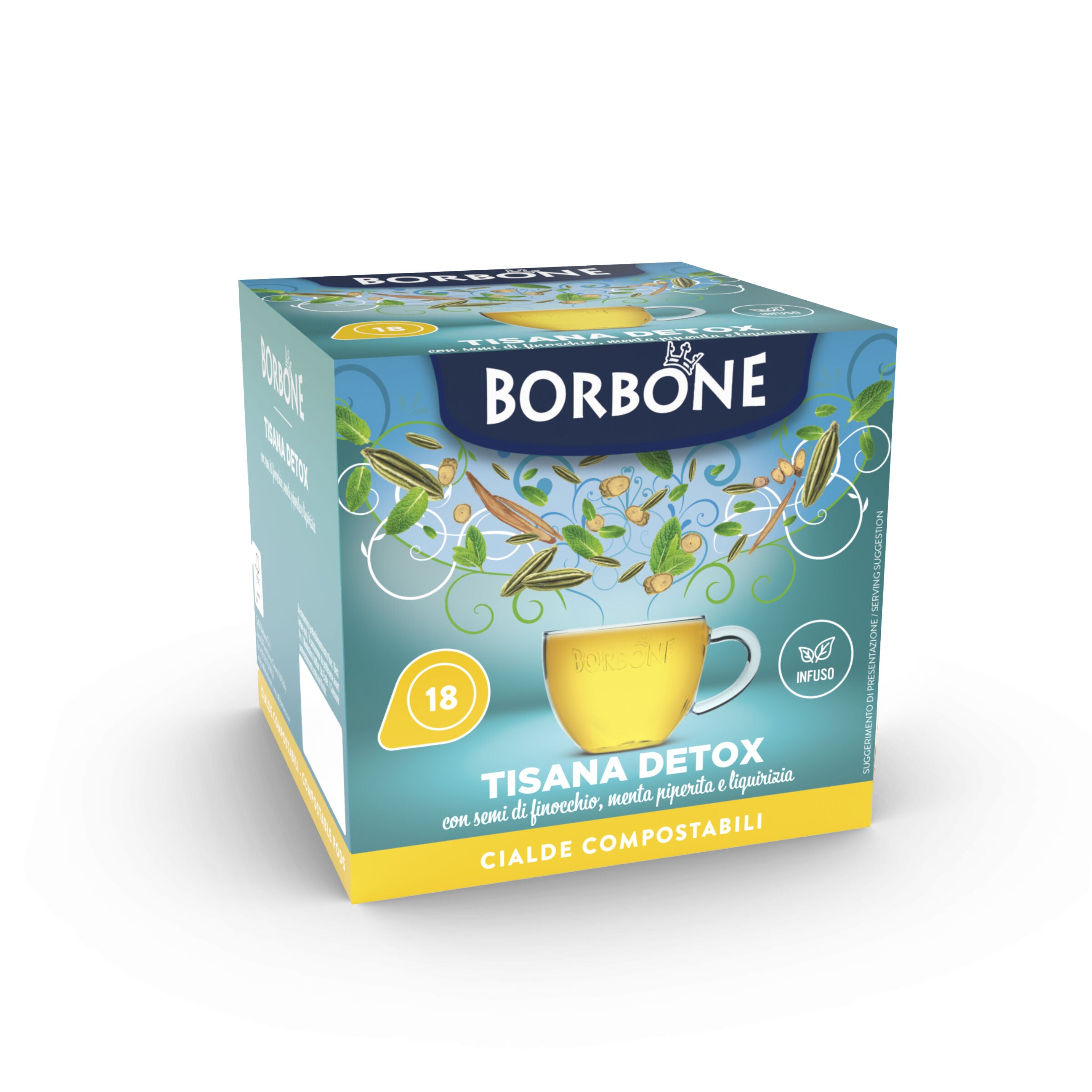 Ese Paper Pods 44 Mm Caffe Borbone Herbal Tea Detox