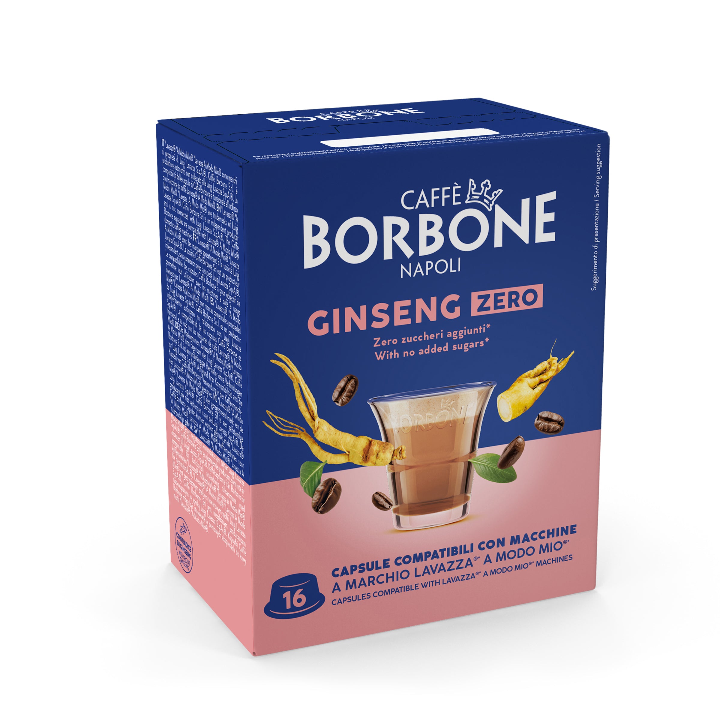 Capsule Compatible Borbone Lavazza A Modo Mio Coffee Machines With The Taste Of Ginseng Zero