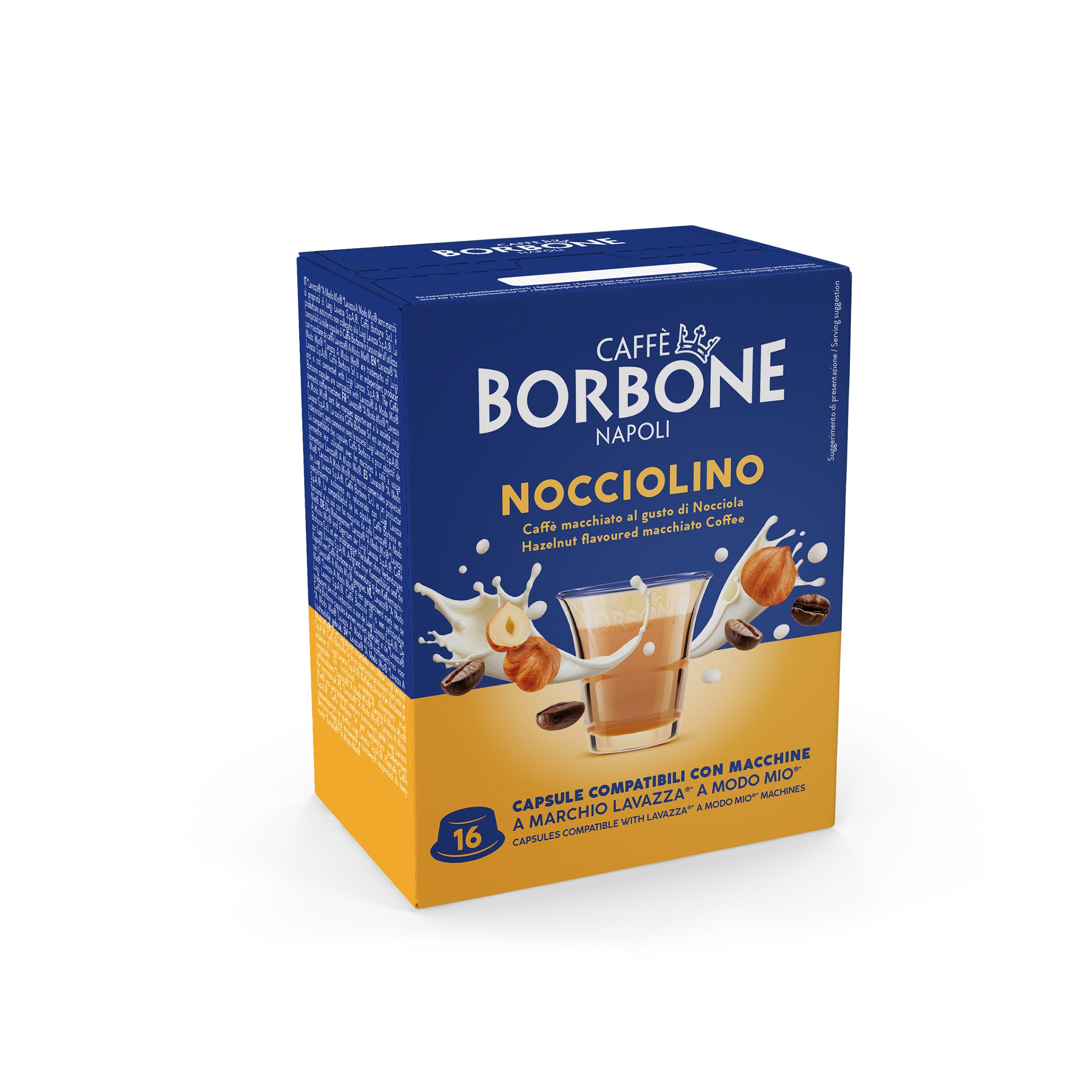 Capsule Compatible Borbone Lavazza A Modo Mio Coffee Machines With The Taste Of Nocciolino