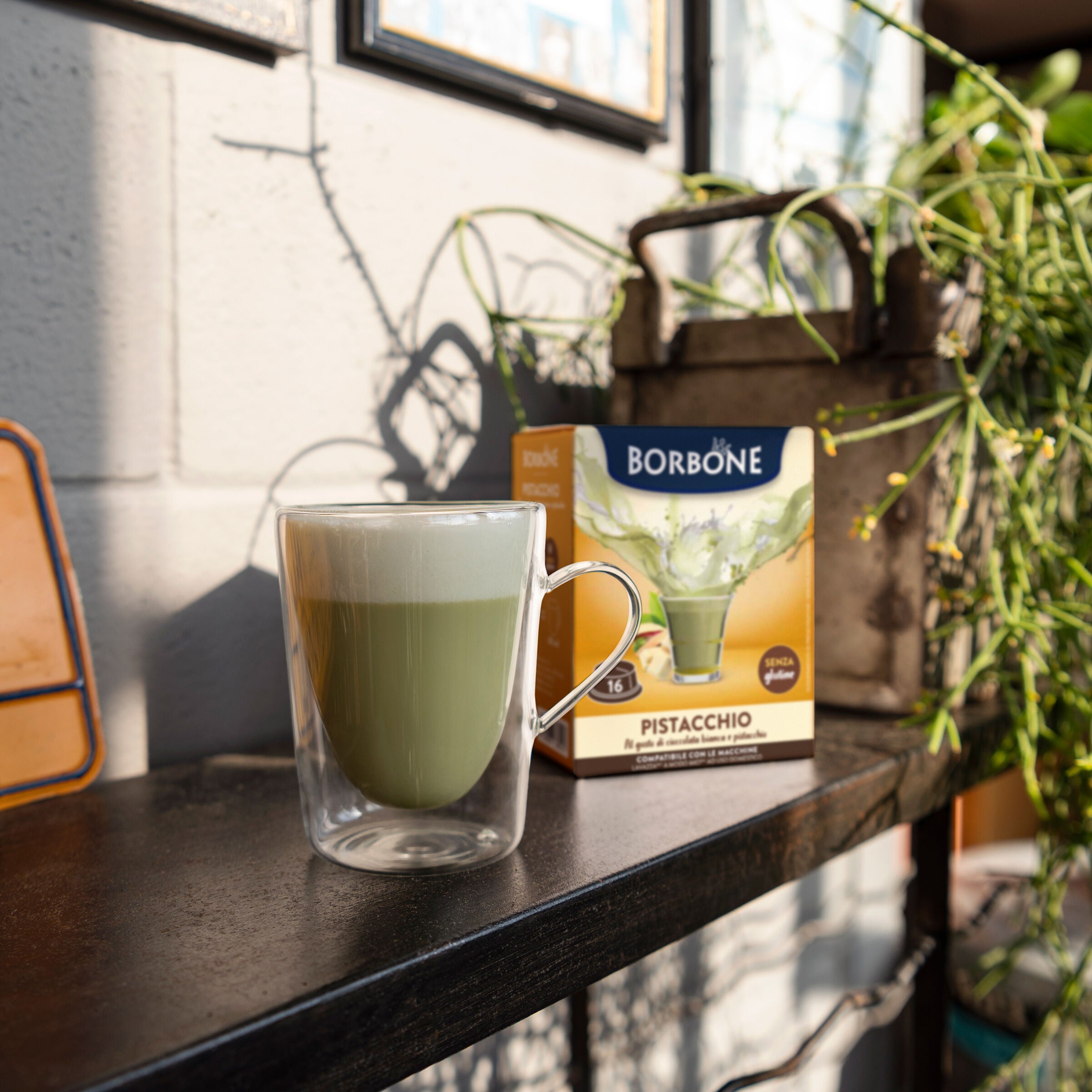 Capsule Compatible Borbone Lavazza A Modo Mio Coffee Machines With The Taste Of Pistacchio