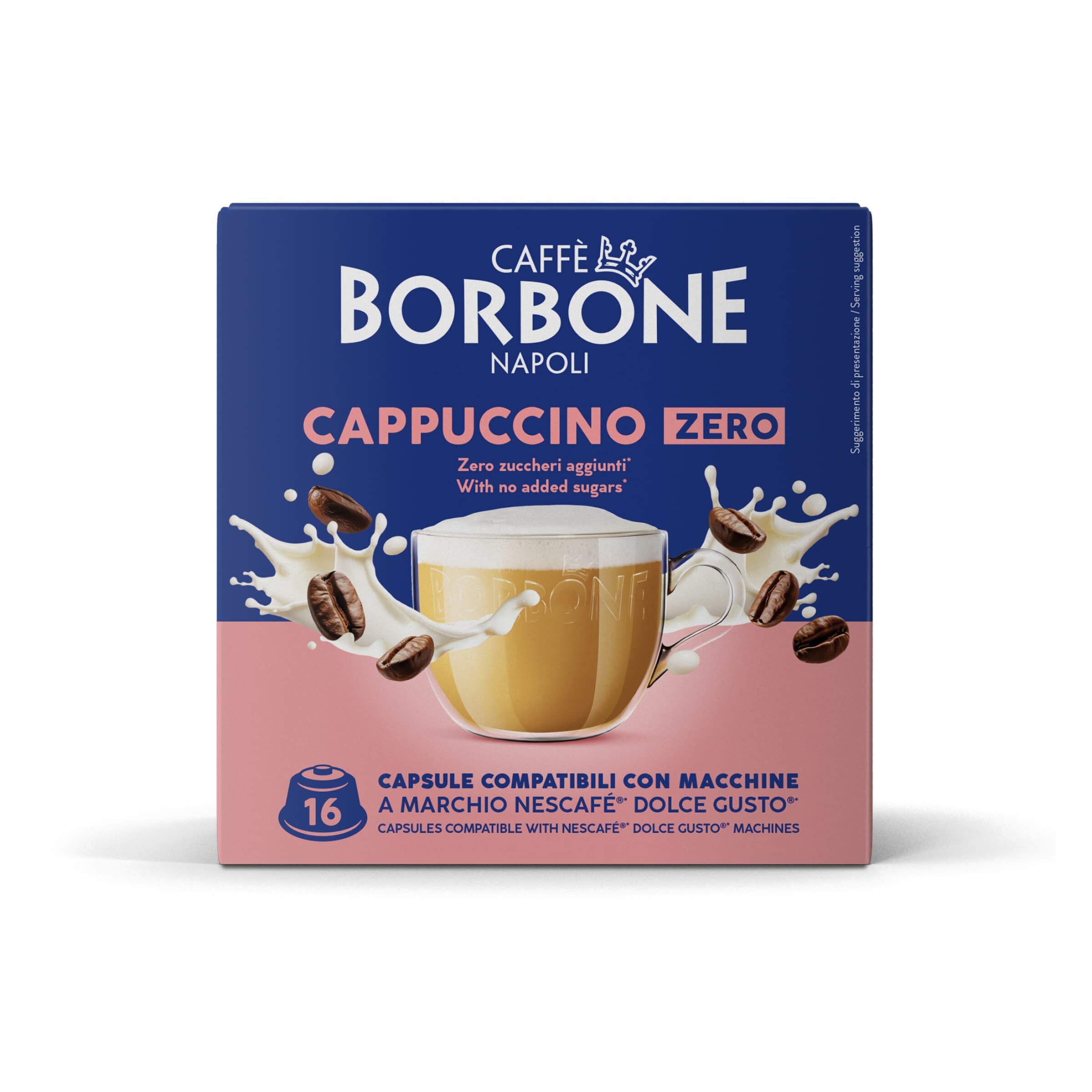 Capsules Compatible Borbone Machines Nescafe Dolce Gusto Coffee With The Taste Of Cappuccino Zero