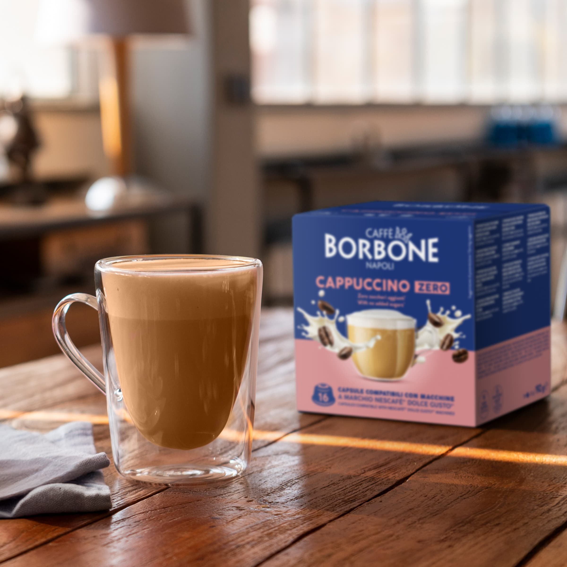 Capsules Compatible Borbone Machines Nescafe Dolce Gusto Coffee With The Taste Of Cappuccino Zero