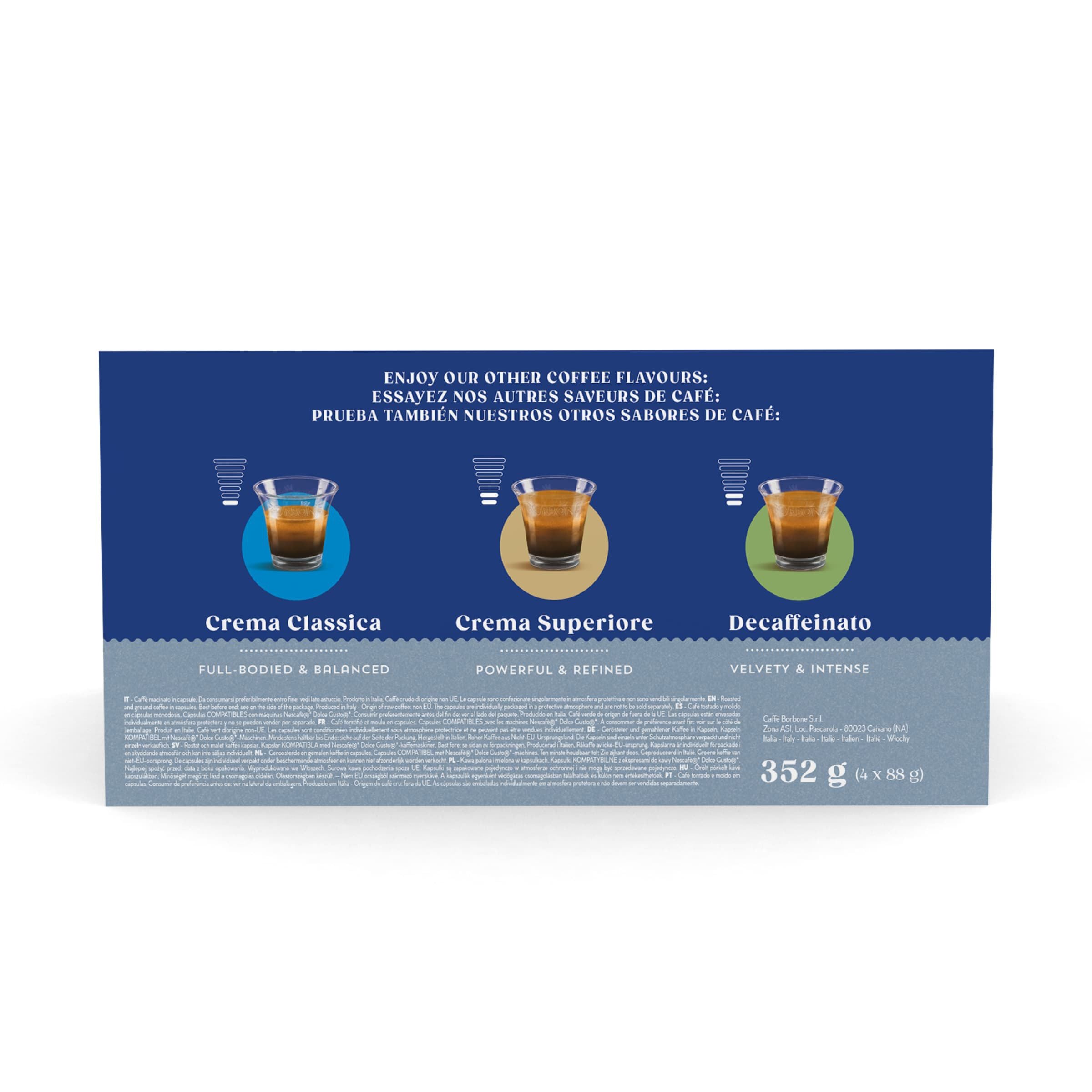 New Borbon Coffee Capsules Lungo Sublime Compatible Nescafe Dolce Gusto