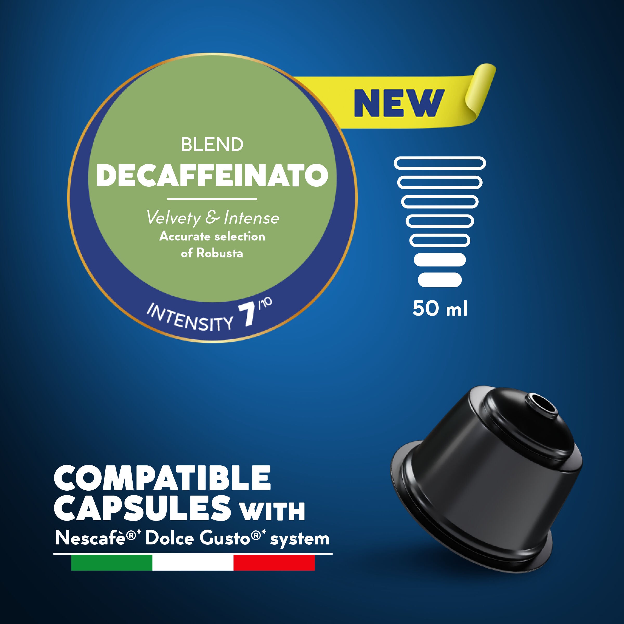 New Borbon Coffee Capsules Decaffeinato Compatible Nescafe Dolce Gusto