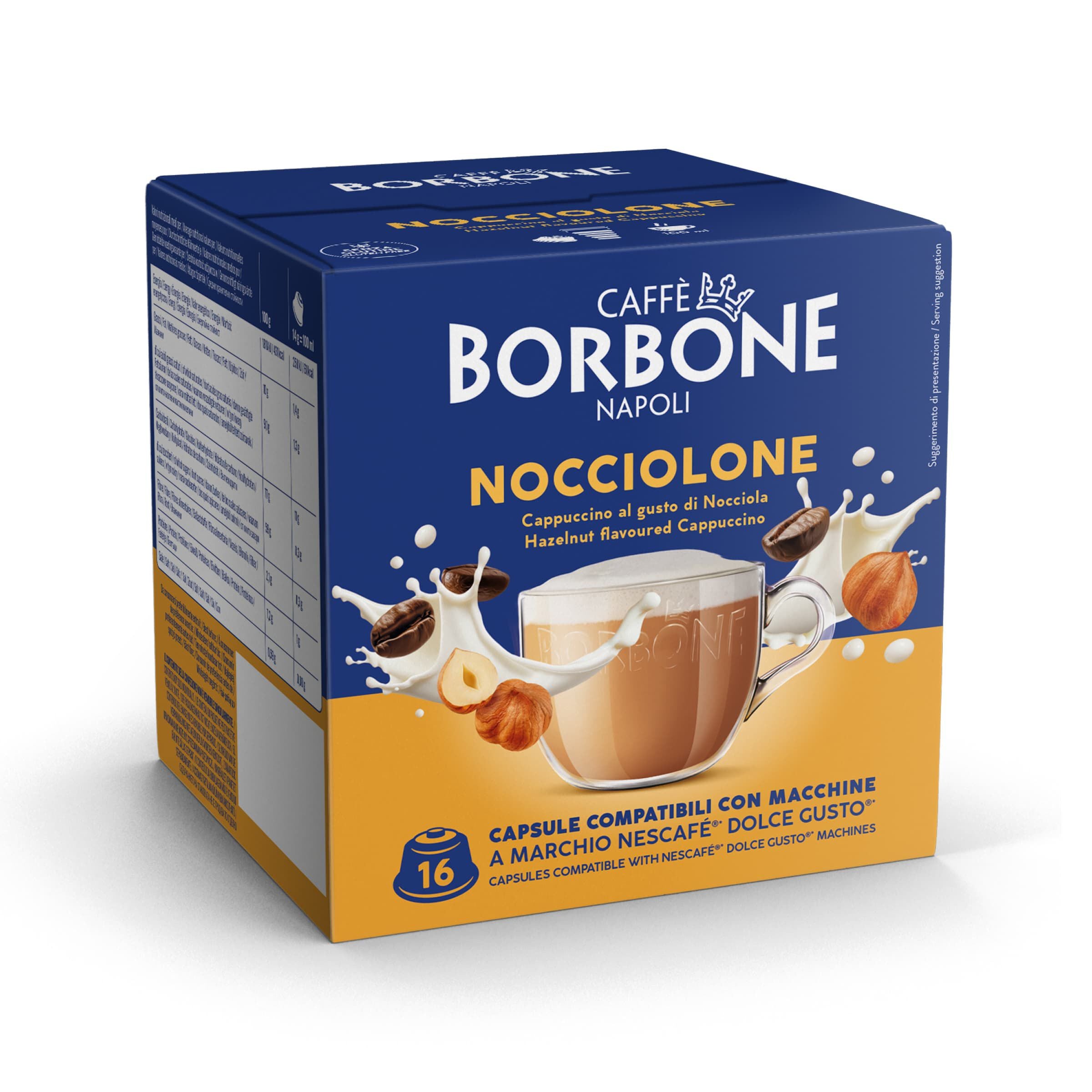 Capsule Compatible Borbone Machines Nescafe Dolce Gusto Coffee With The Taste Of Hazelnut