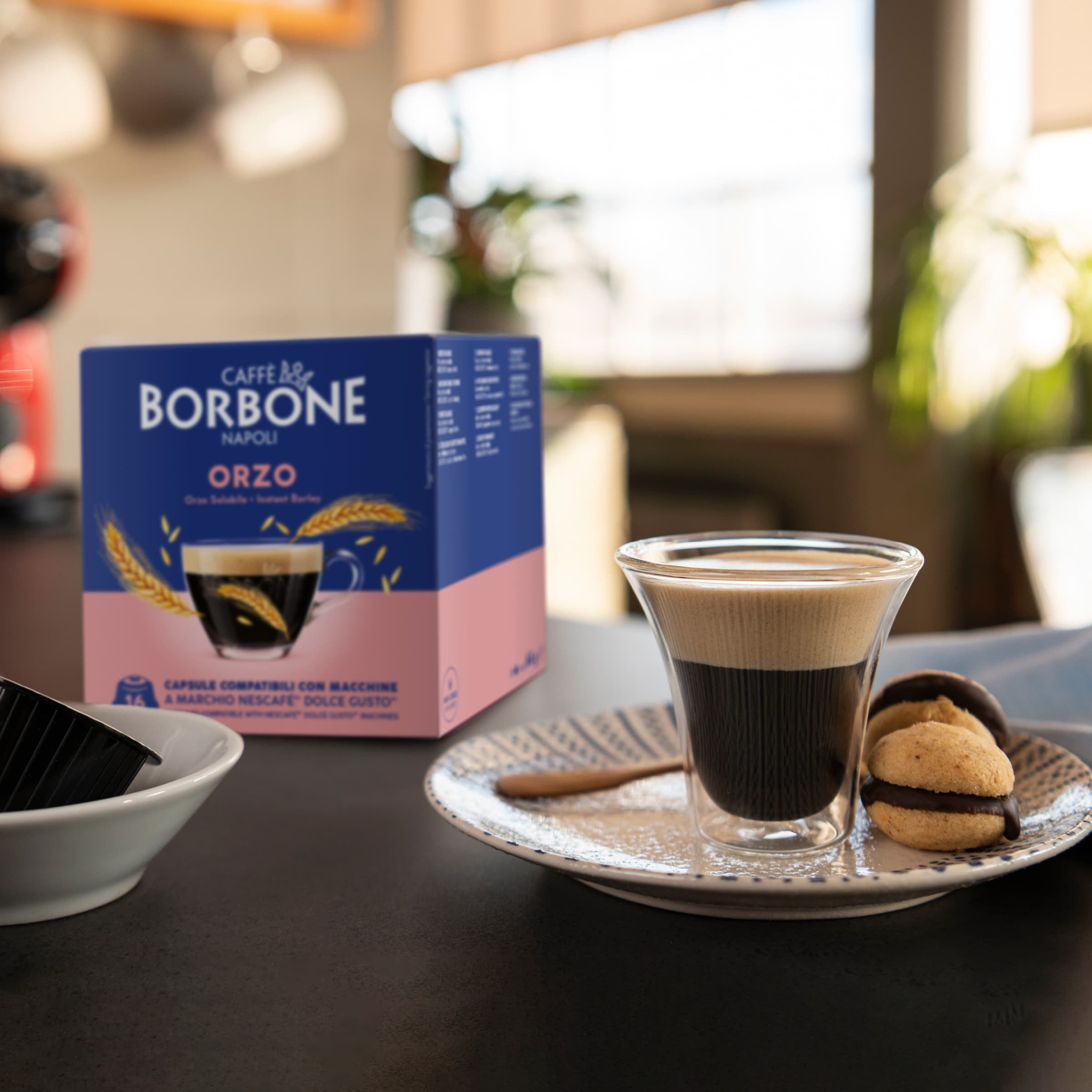 Capsules Compatible Borbone Machines Nescafe Dolce Gusto Coffee Flavored Of Barley