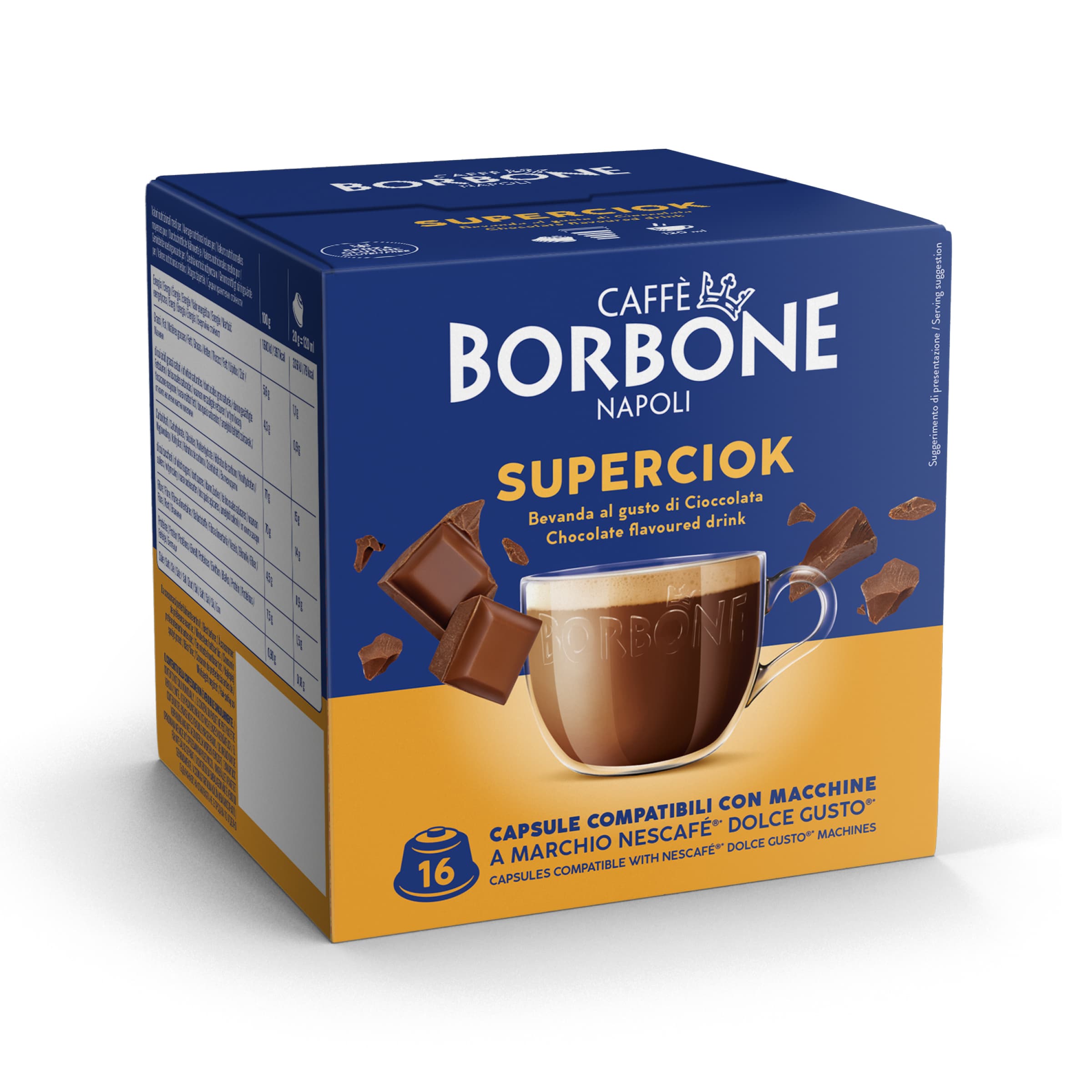 Capsules Compatible Borbone Machines Nescafe Dolce Gusto Coffee With Chocolate Flavor