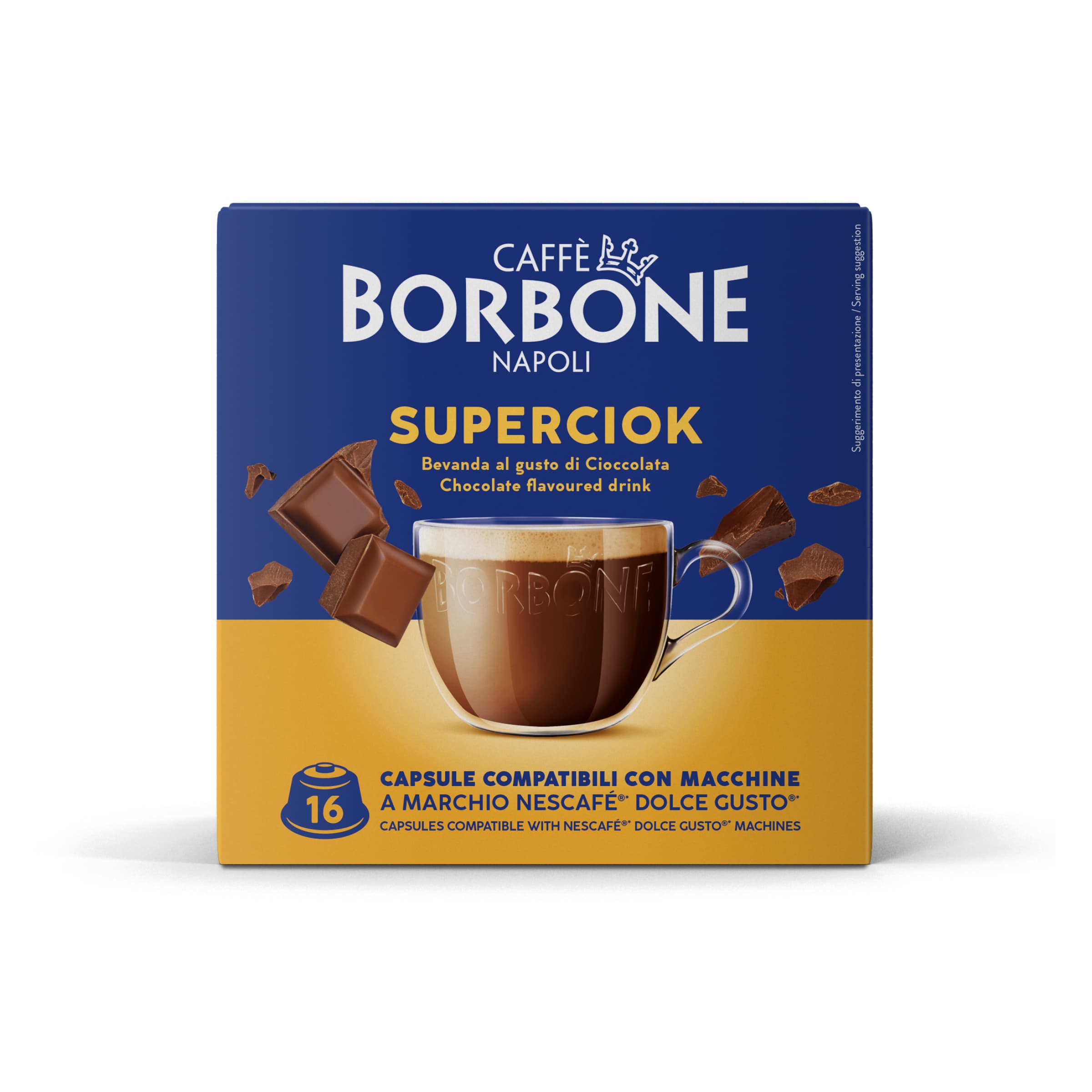 Capsules Compatible Borbone Machines Nescafe Dolce Gusto Coffee With Chocolate Flavor