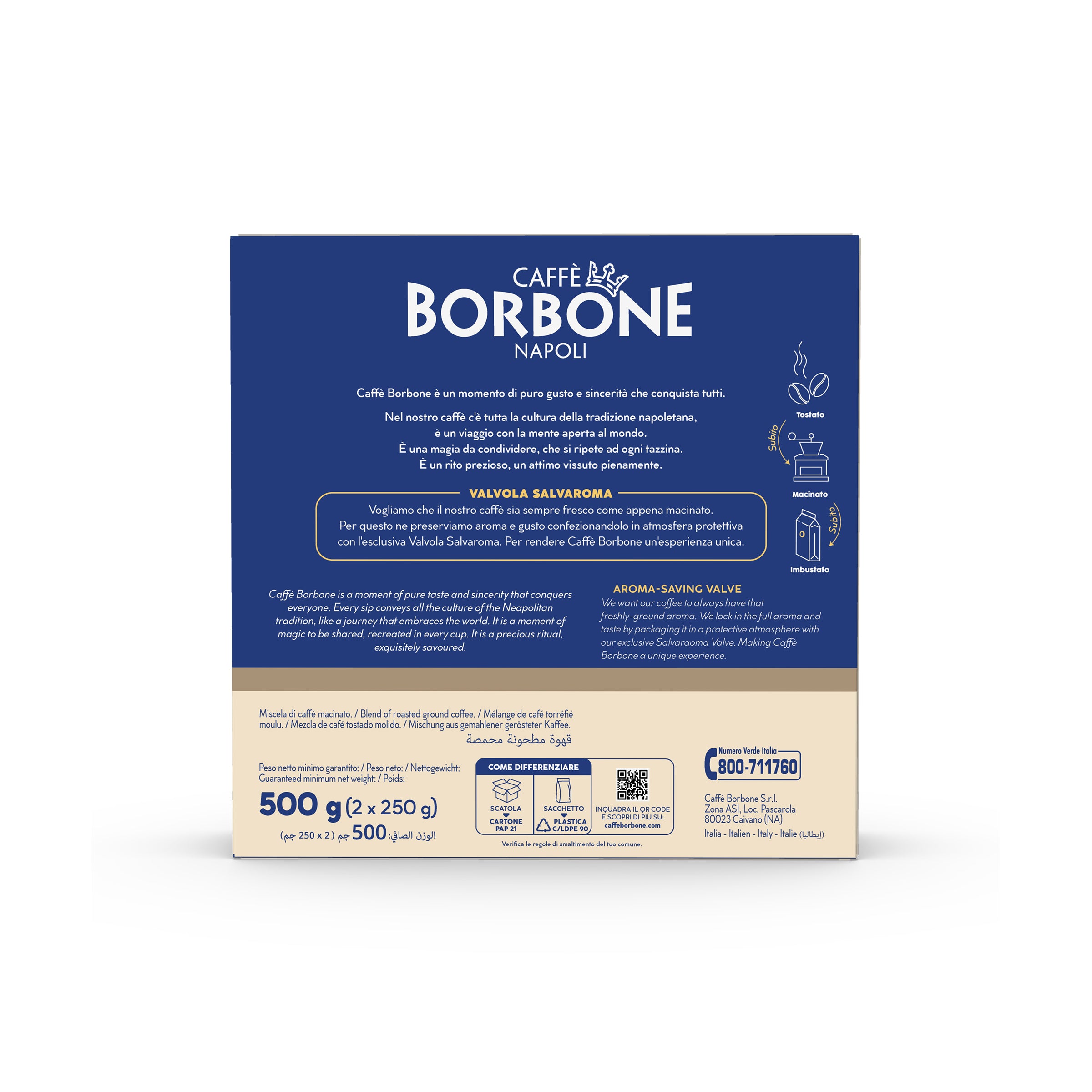Borbone Moka Nobile Blend 2X250Gr Bipack