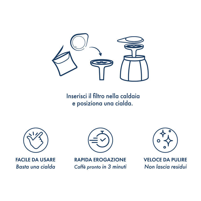 Moka Ciao Induction Caffe Borbone 15 Free Pods