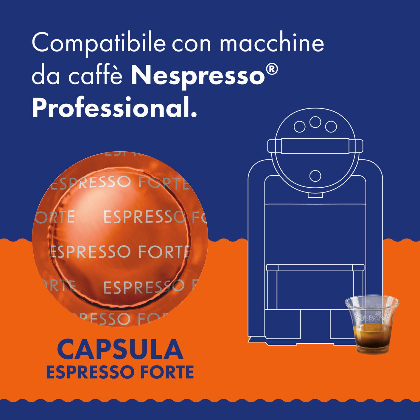 Compatible Capsules Nespresso Professional Espresso Forte