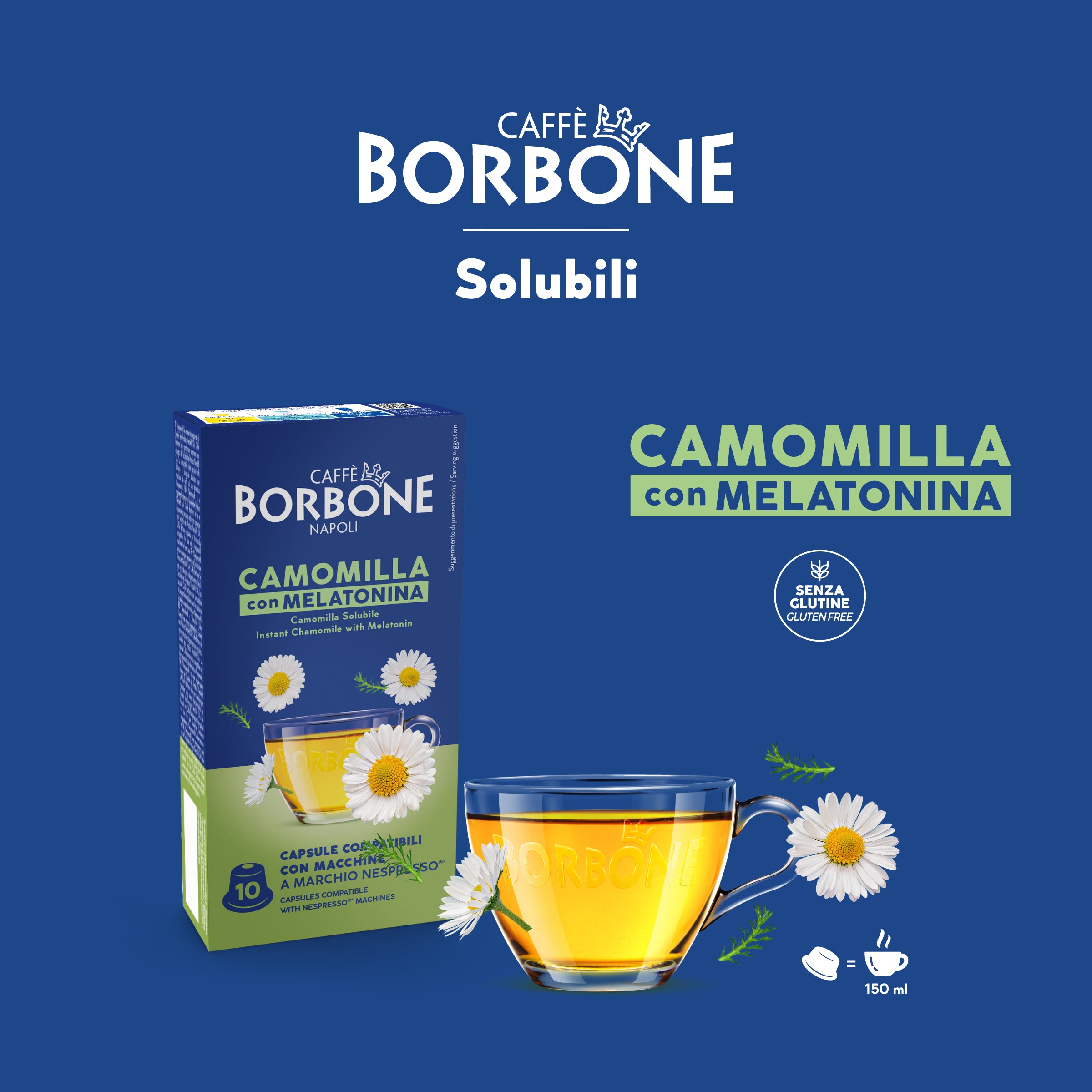 Capsule Compatible Borbone Nespresso Machines Chamomile And Melatonin