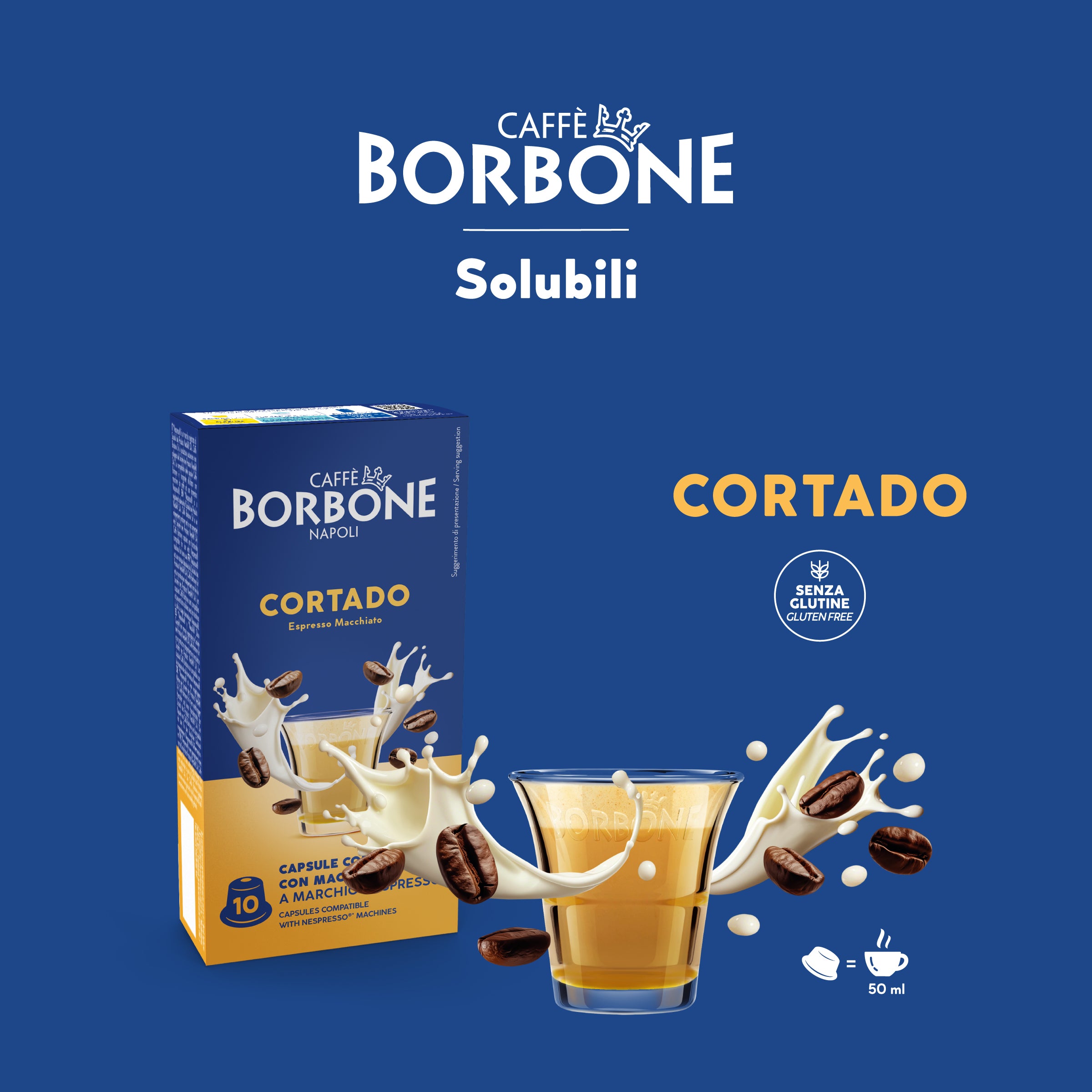 Capsule Compatible Borbone Machines Nespresso Coffee With The Taste Of Cortado