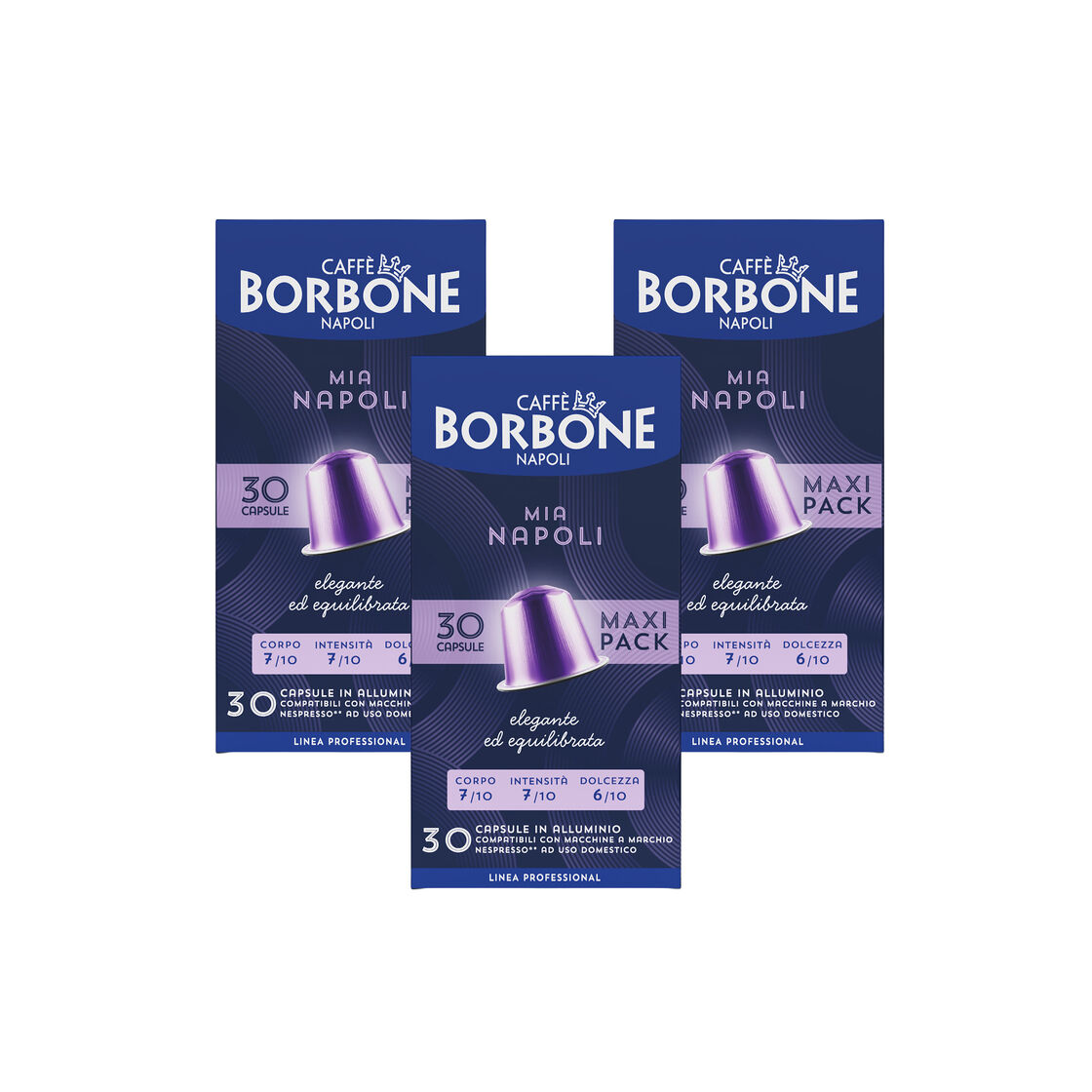 Capsules Borbone Blend Mia Napoli Compatible Nespresso Aluminum