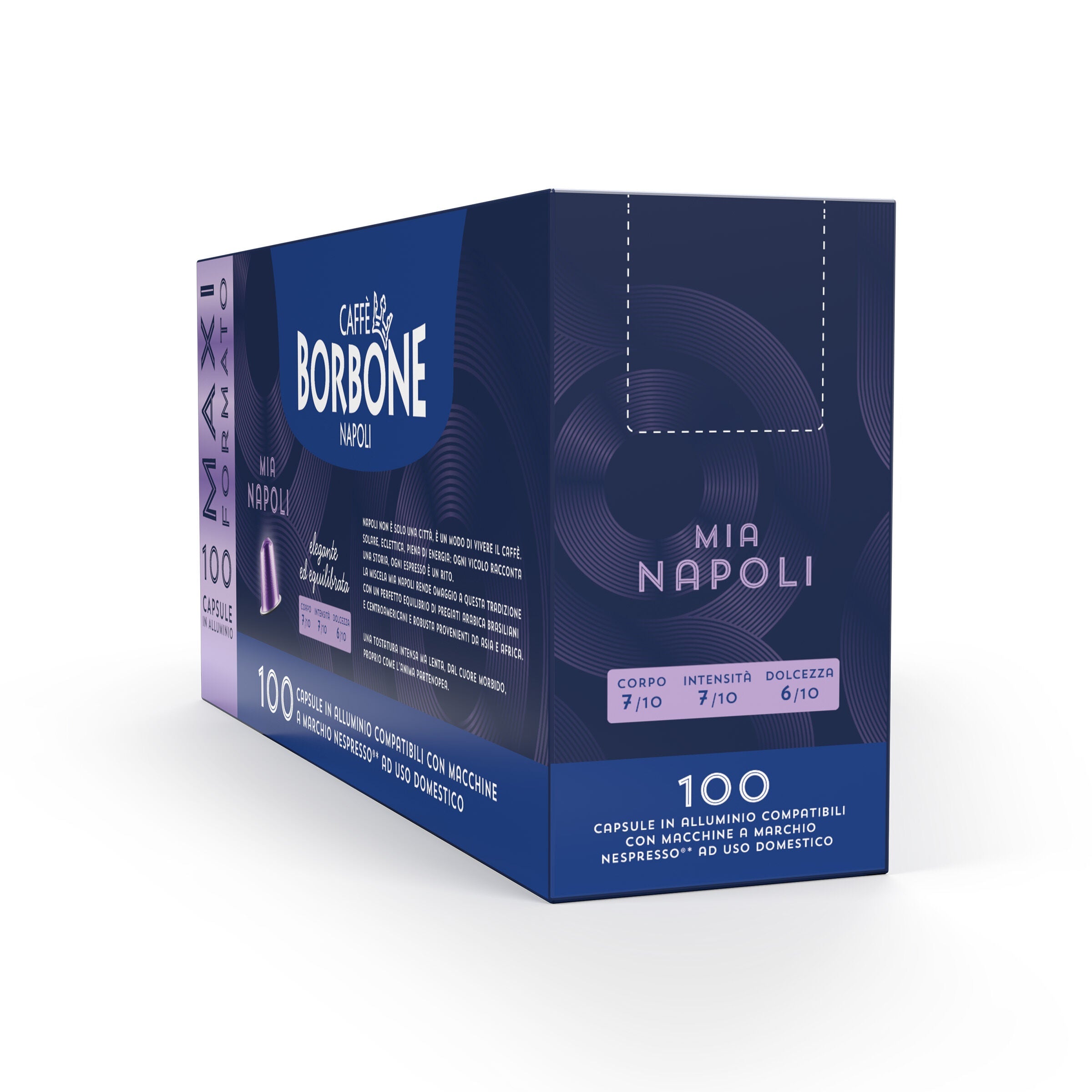 New 100 Aluminum Capsules Compatible With Nespresso R Machines Mia Napoli Blend