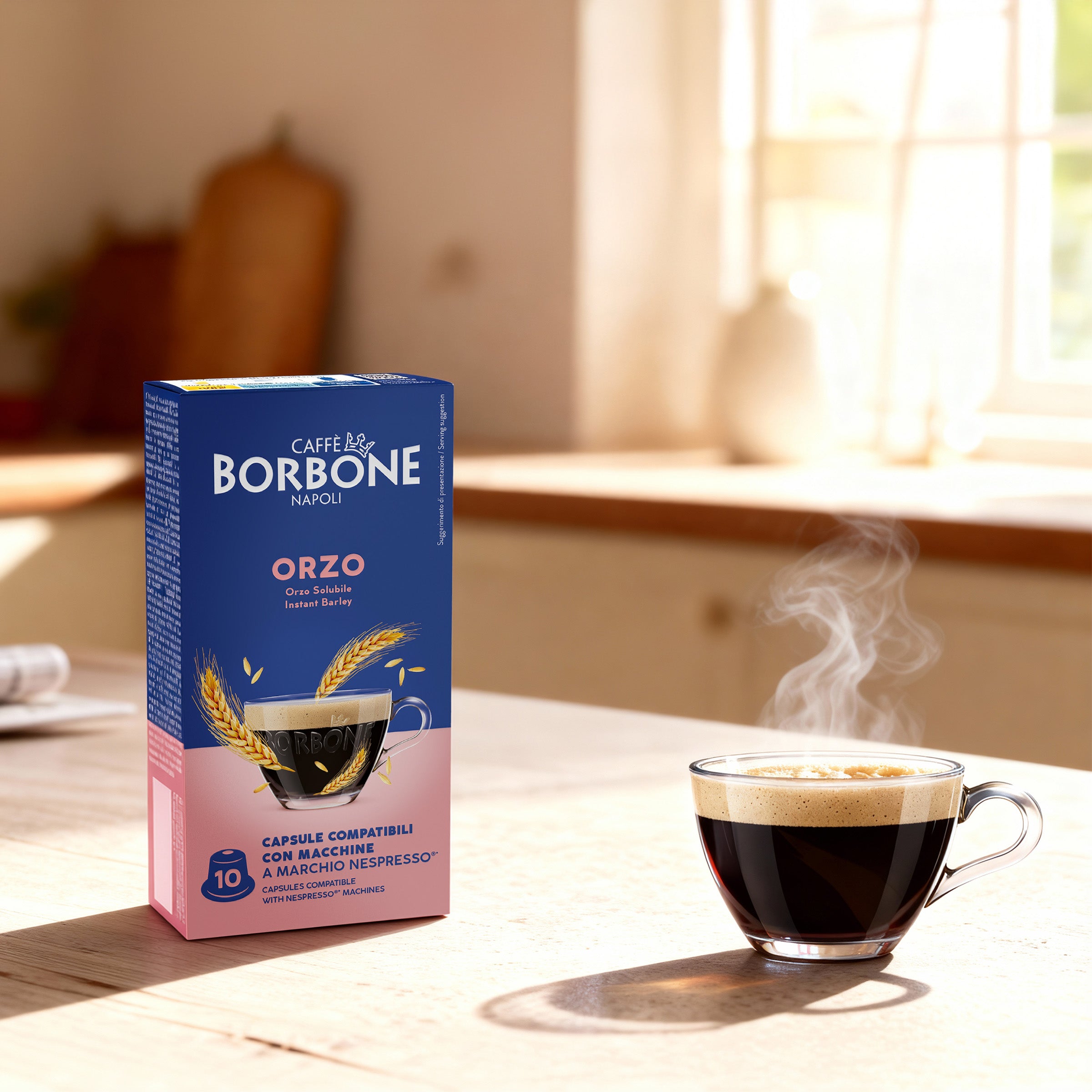 60 Capsules Instant Barley Caffe Borbone