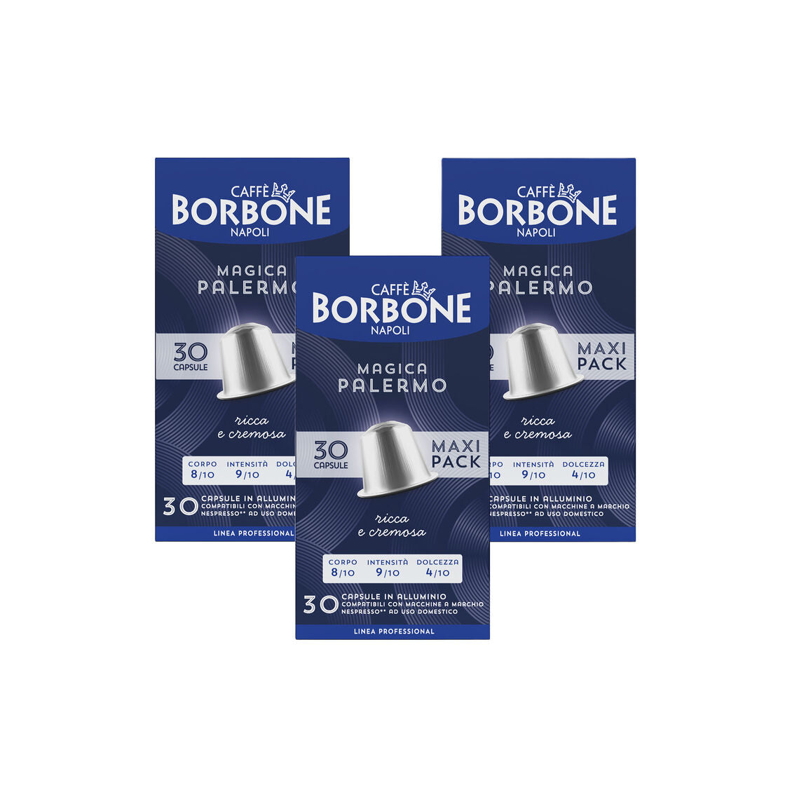 Capsules Borbone Blend Magica Palermo Compatible Nespresso Aluminum