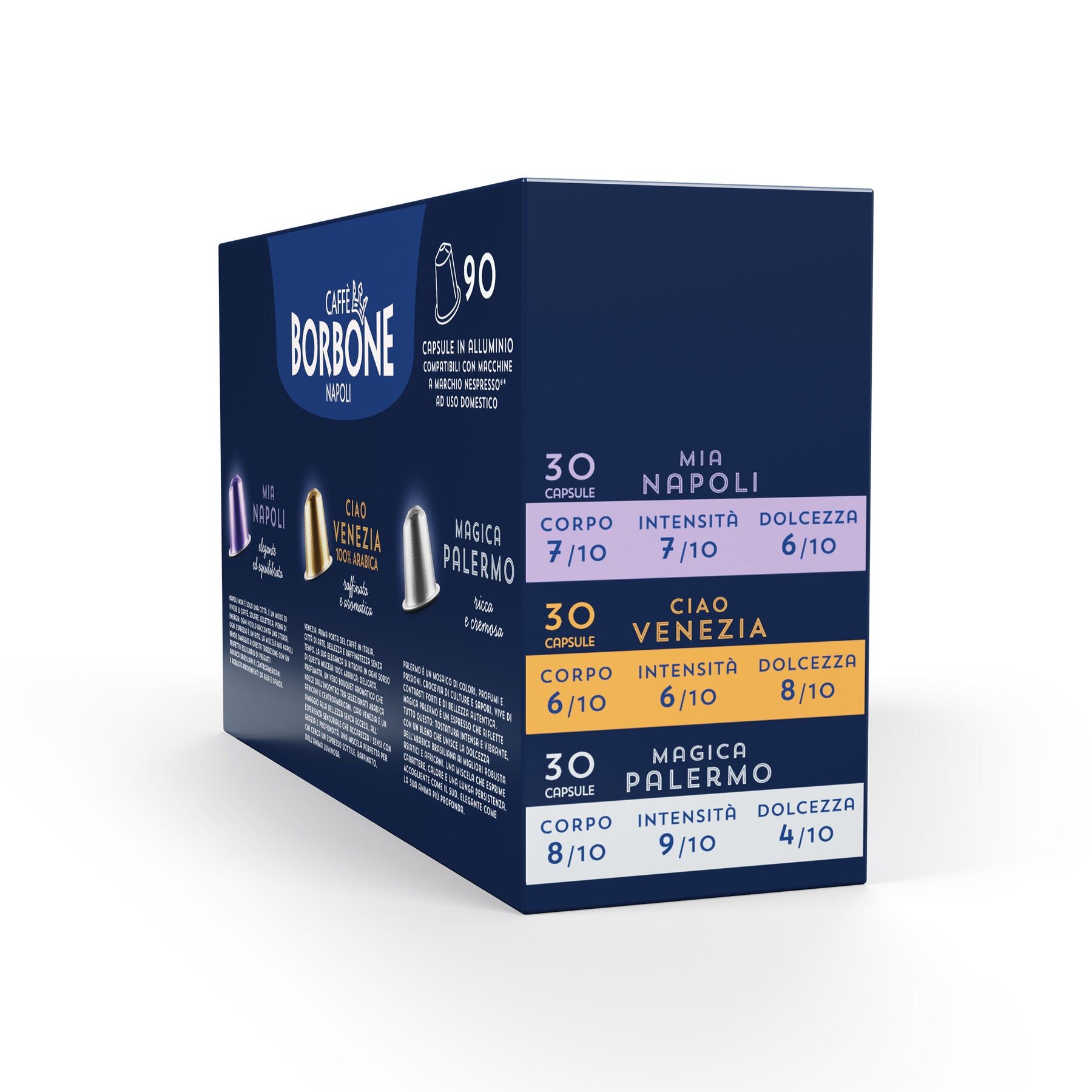 Capsules Borbone Blend Ciao Venezia Compatible Nespresso Aluminum