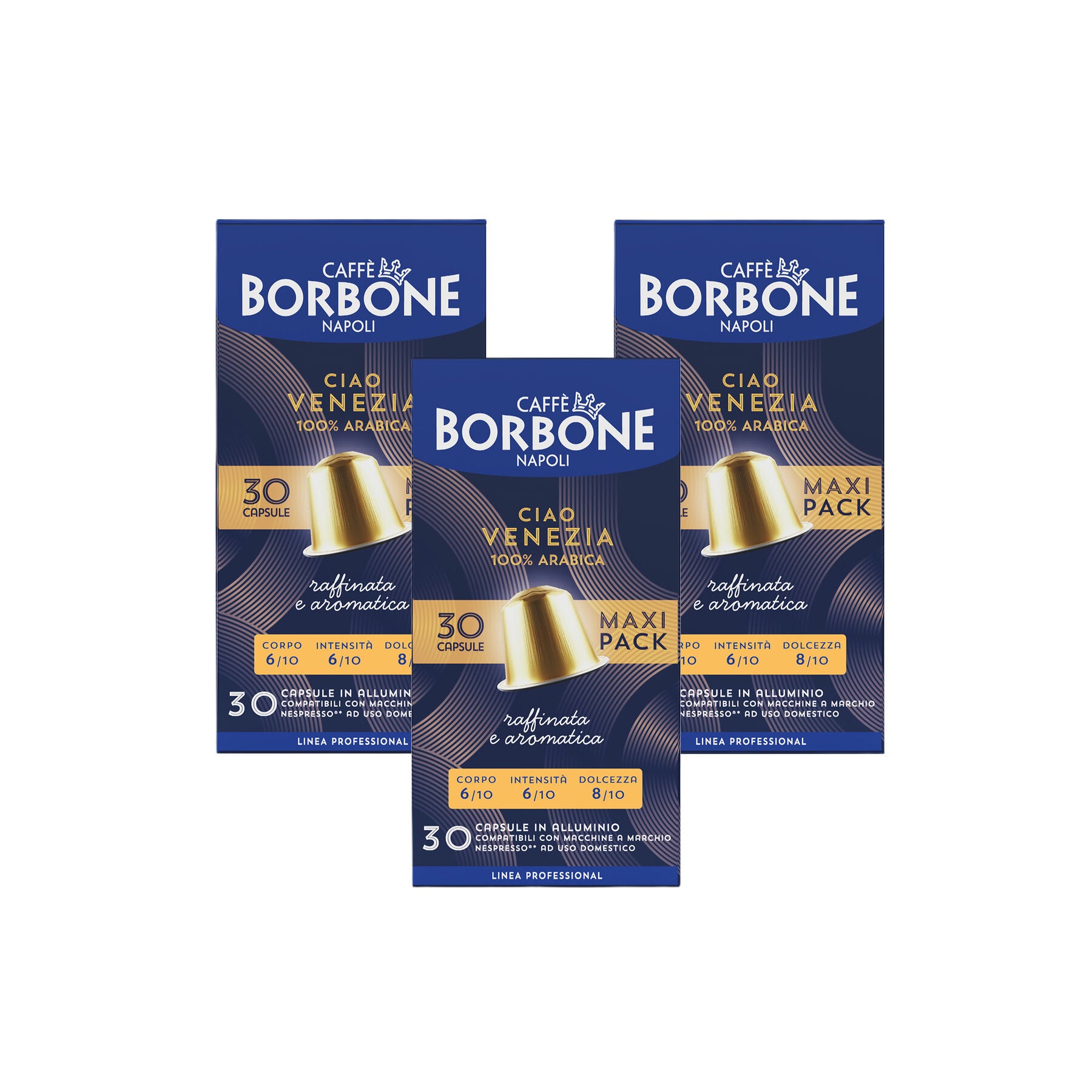 Capsules Borbone Blend Ciao Venezia Compatible Nespresso Aluminum