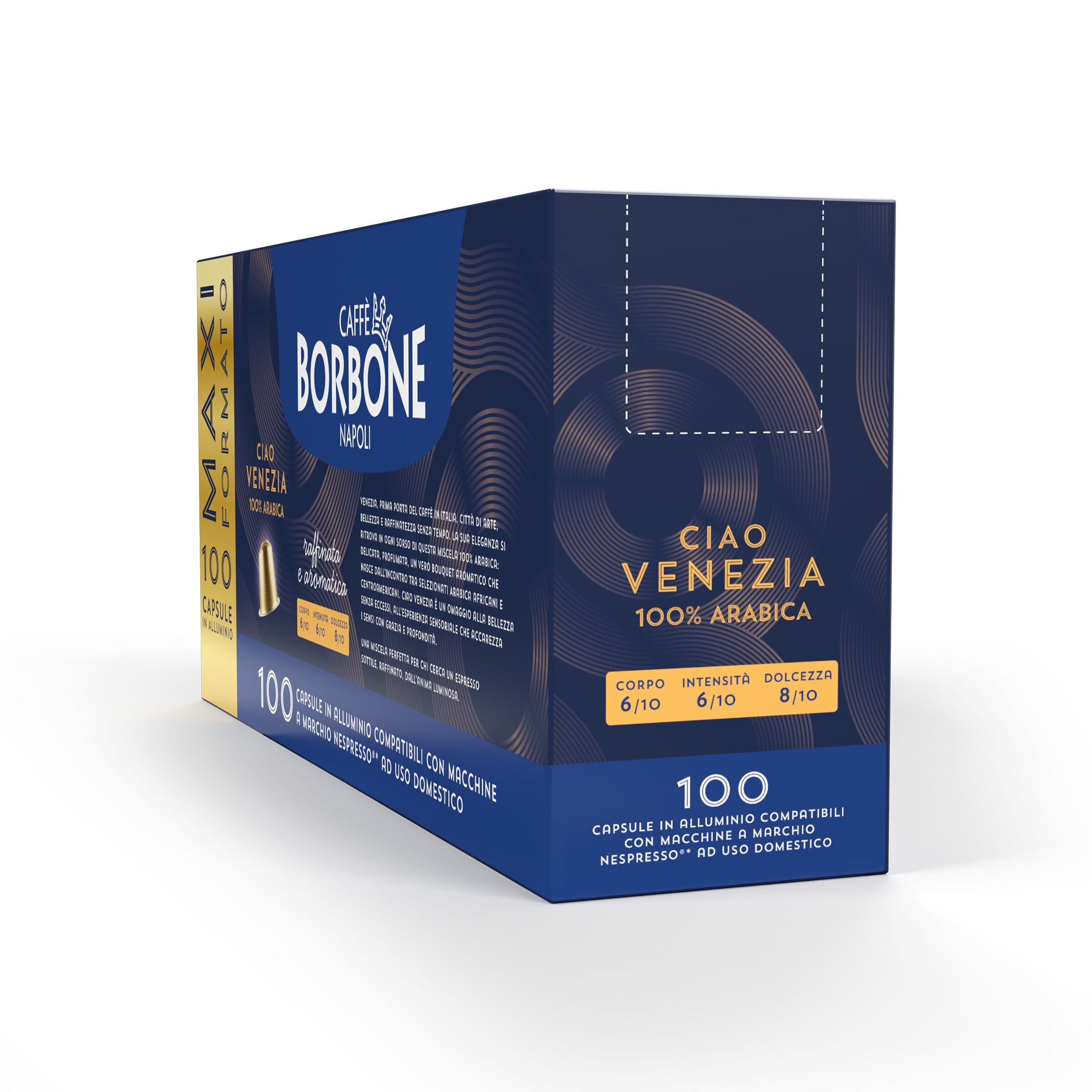 New 100 Aluminum Capsules Compatible With Nespresso R Machines Ciao Venezia Blend