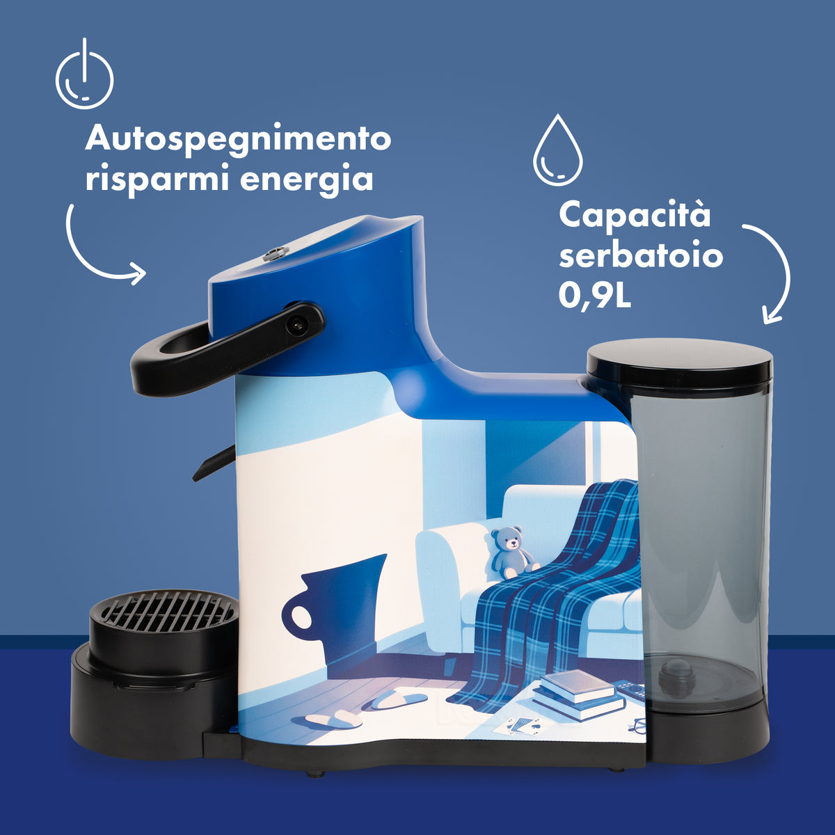 Simplymoon Caffè Borbone Limited Edition Blu Grafica 1