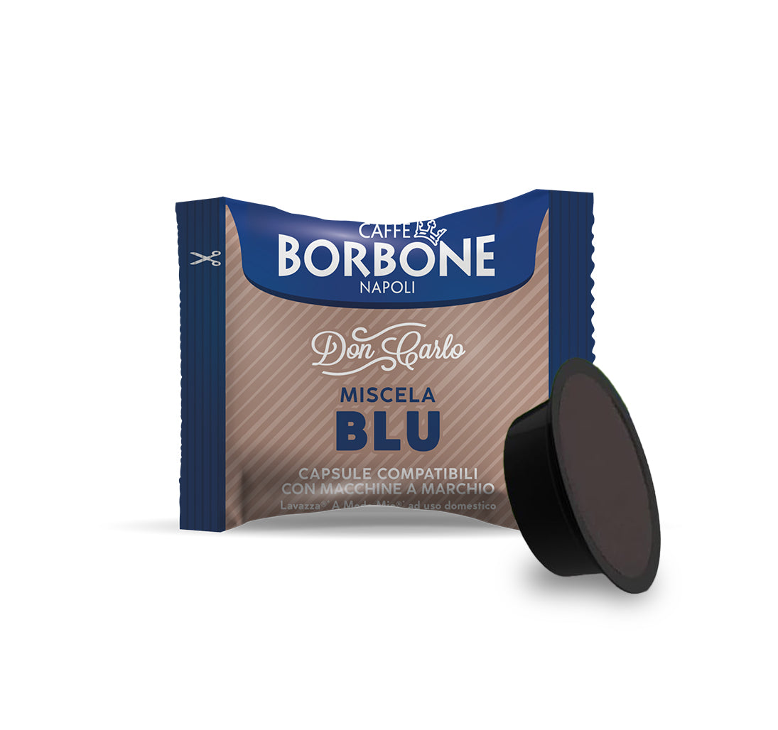 Borbone Don Carlo Blue Blend Capsules Compatible Lavazza A Modo Mio