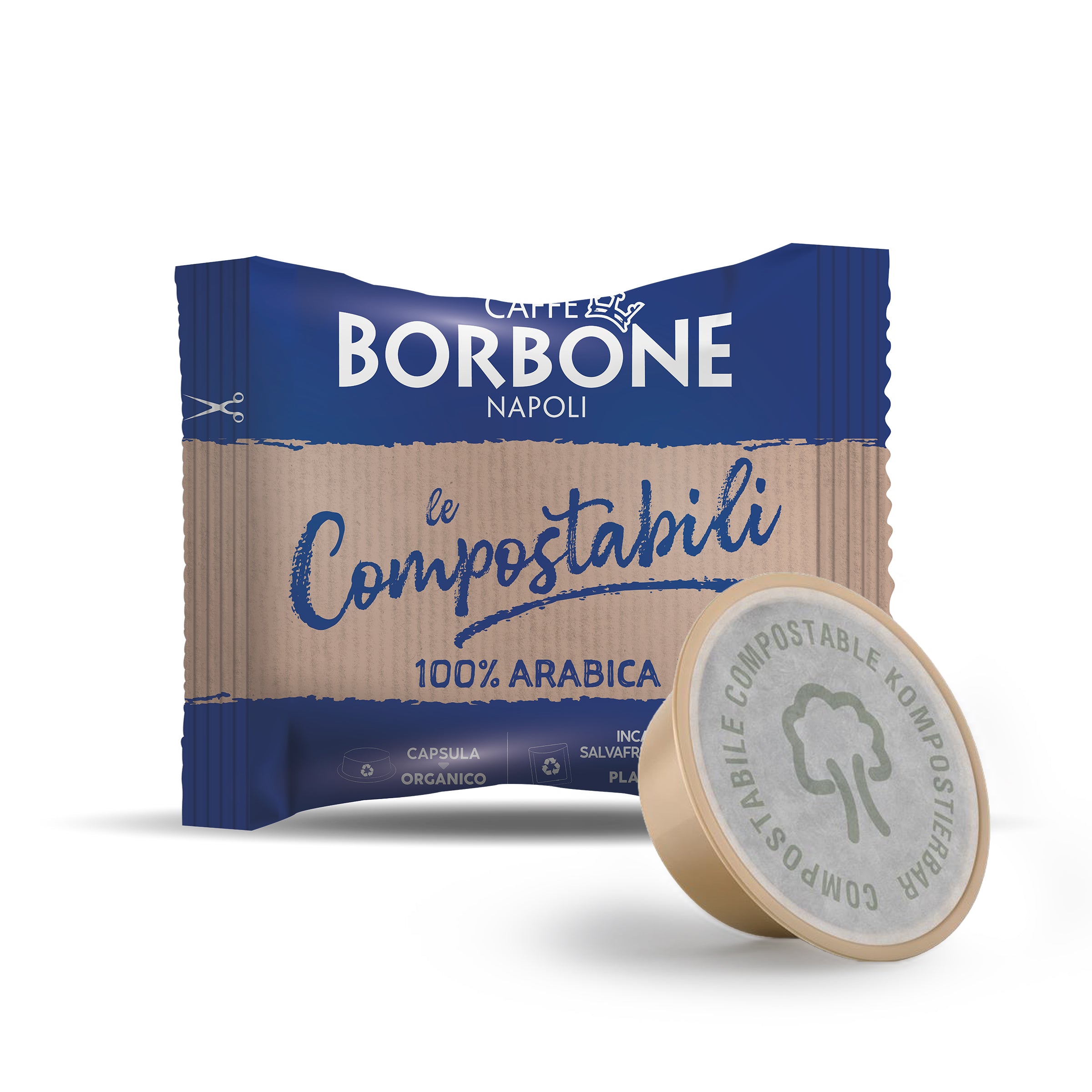 50 Compostable Compatible Capsules Lavazza A Modo Mio
