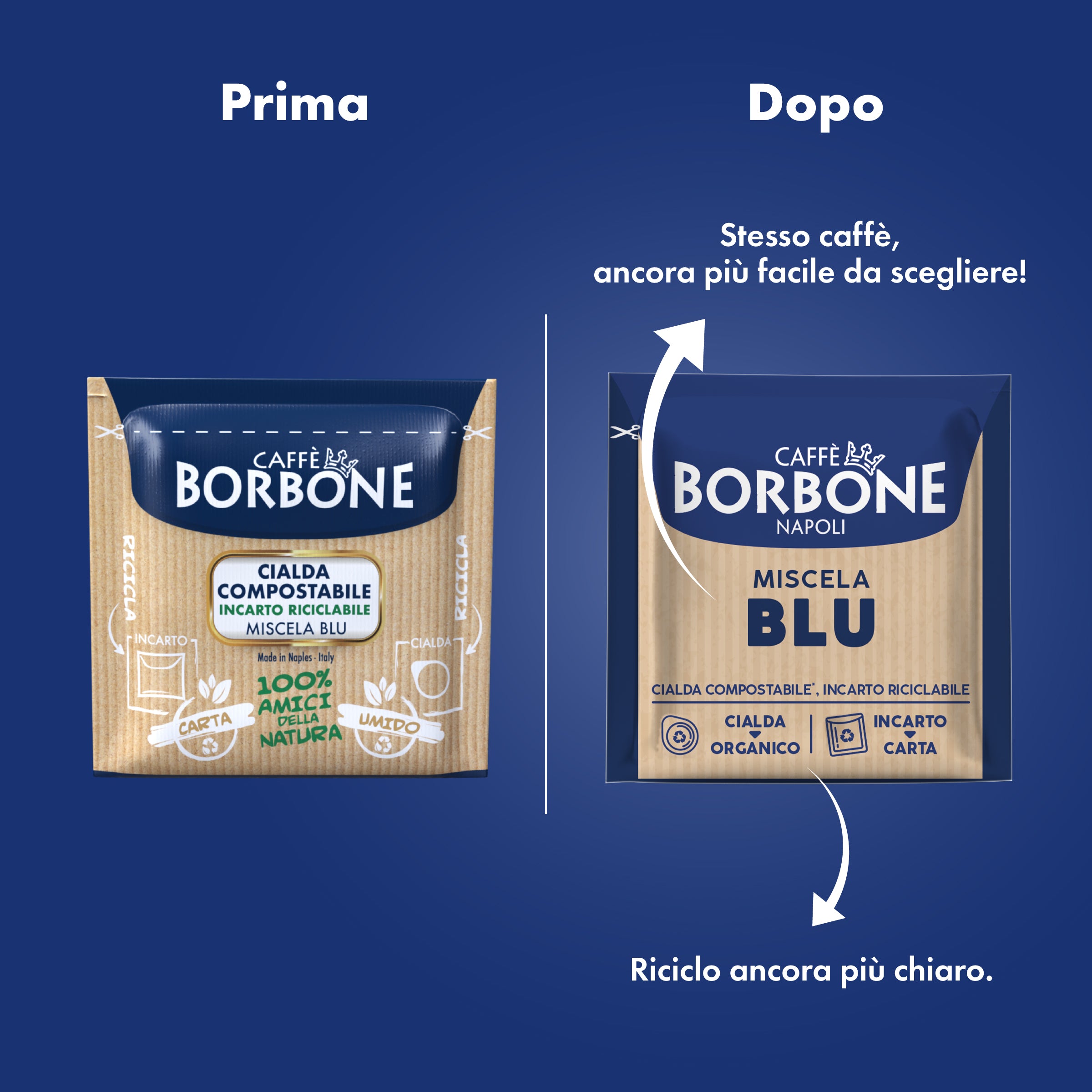 Ese Paper Pods 44 Mm Caffe Borbone Blue Blend