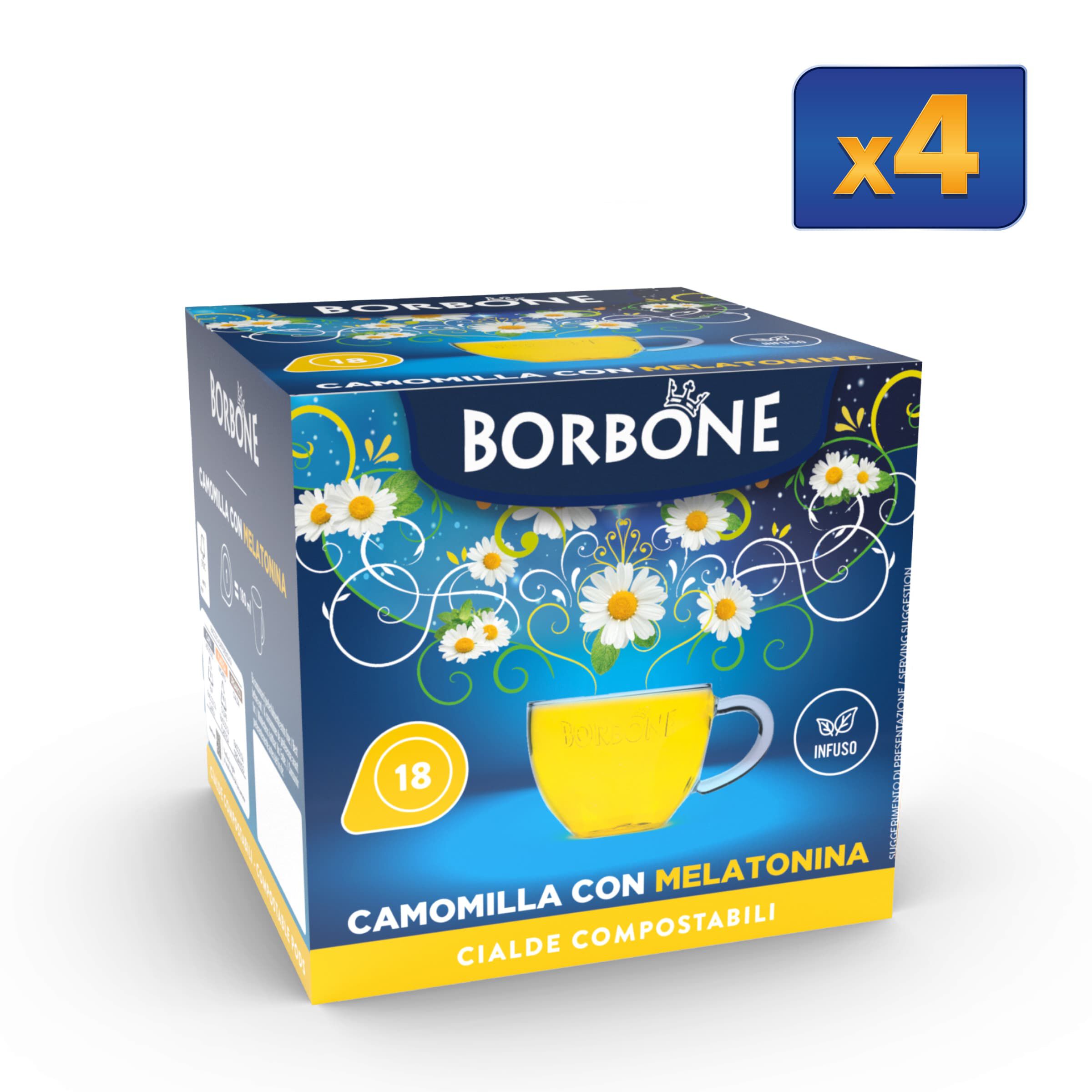 72 Pods Chamomile With Melatonin Caffe Borbone