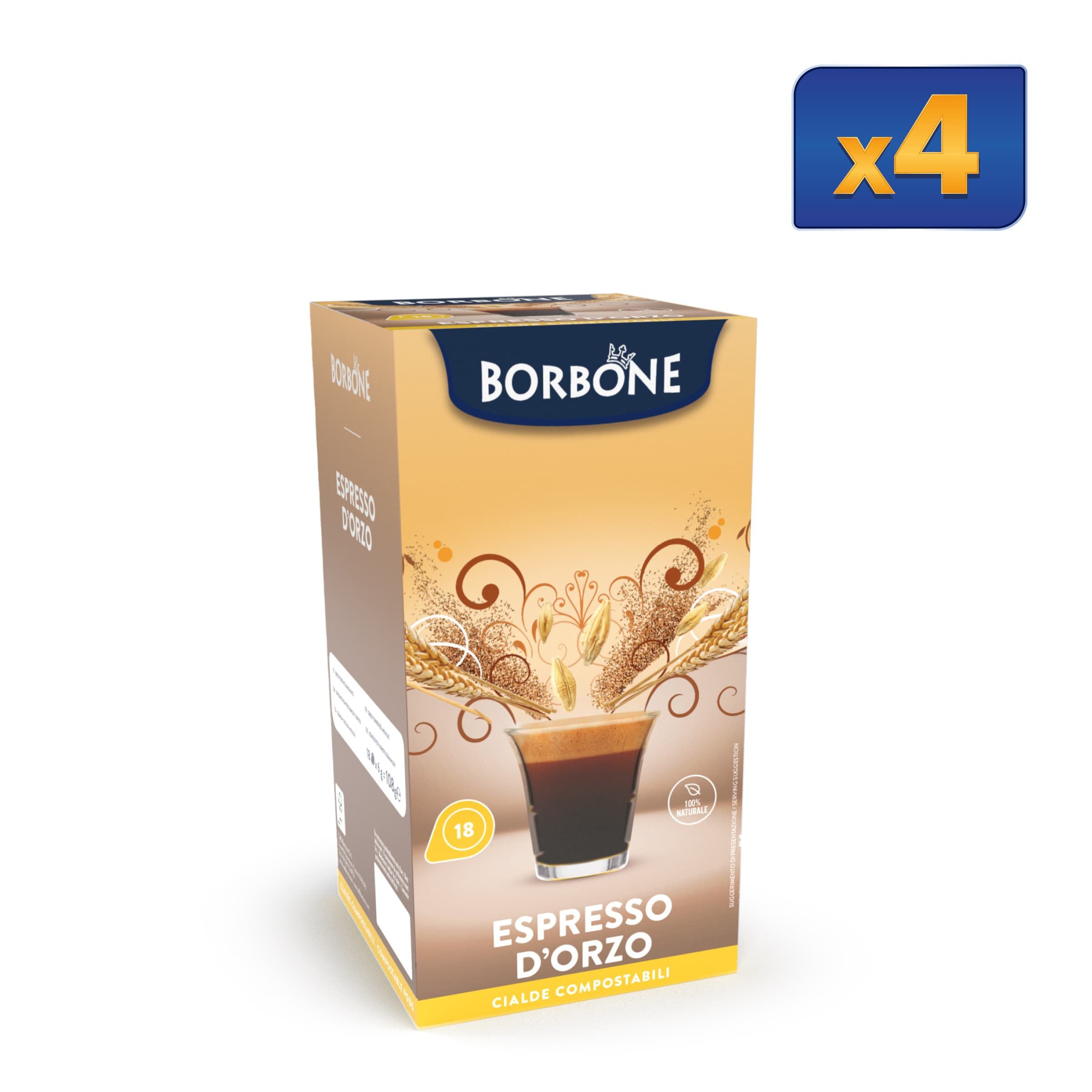 72 Barley Espresso Paper Pods Caffe Borbone