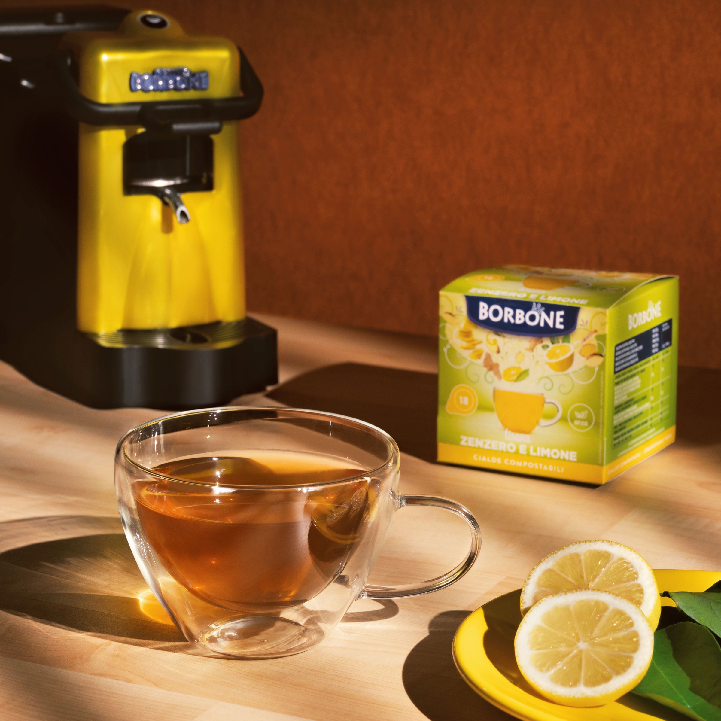 Ese Paper Pods 44 Mm Caffe Borbone Lemon Ginger Herbal Tea