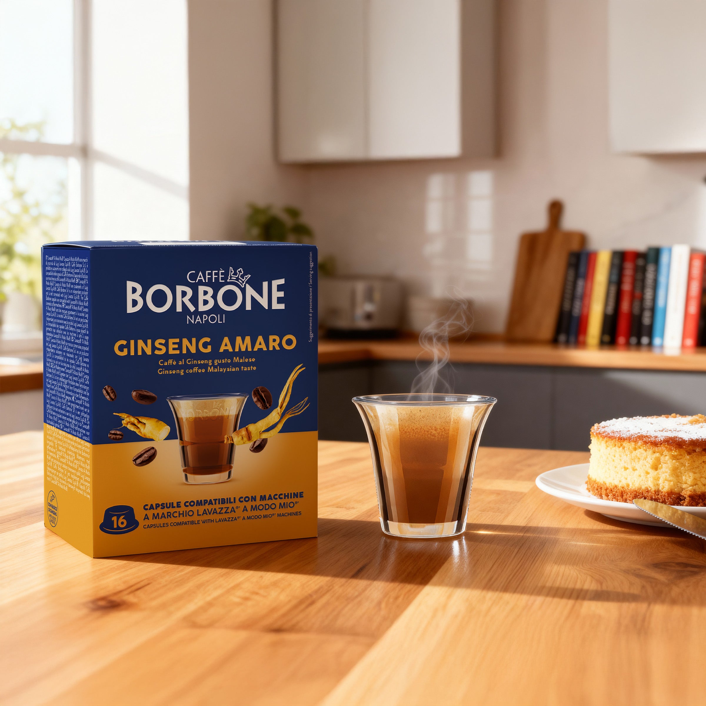 Capsule Compatible Borbone Lavazza A Modo Mio Coffee Machines With The Taste Of Bitter Ginseng