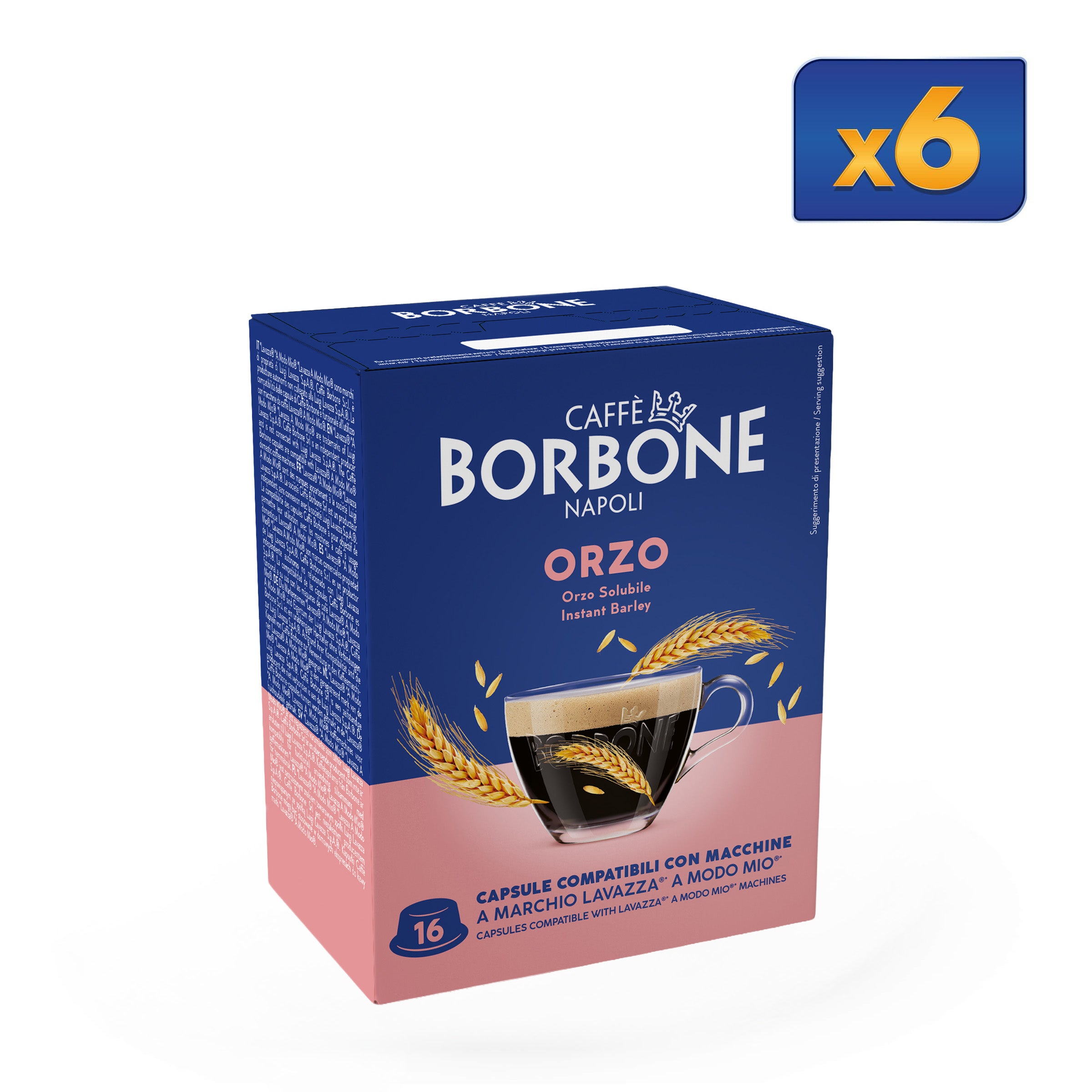 96 Capsules Instant Barley Caffe Borbone