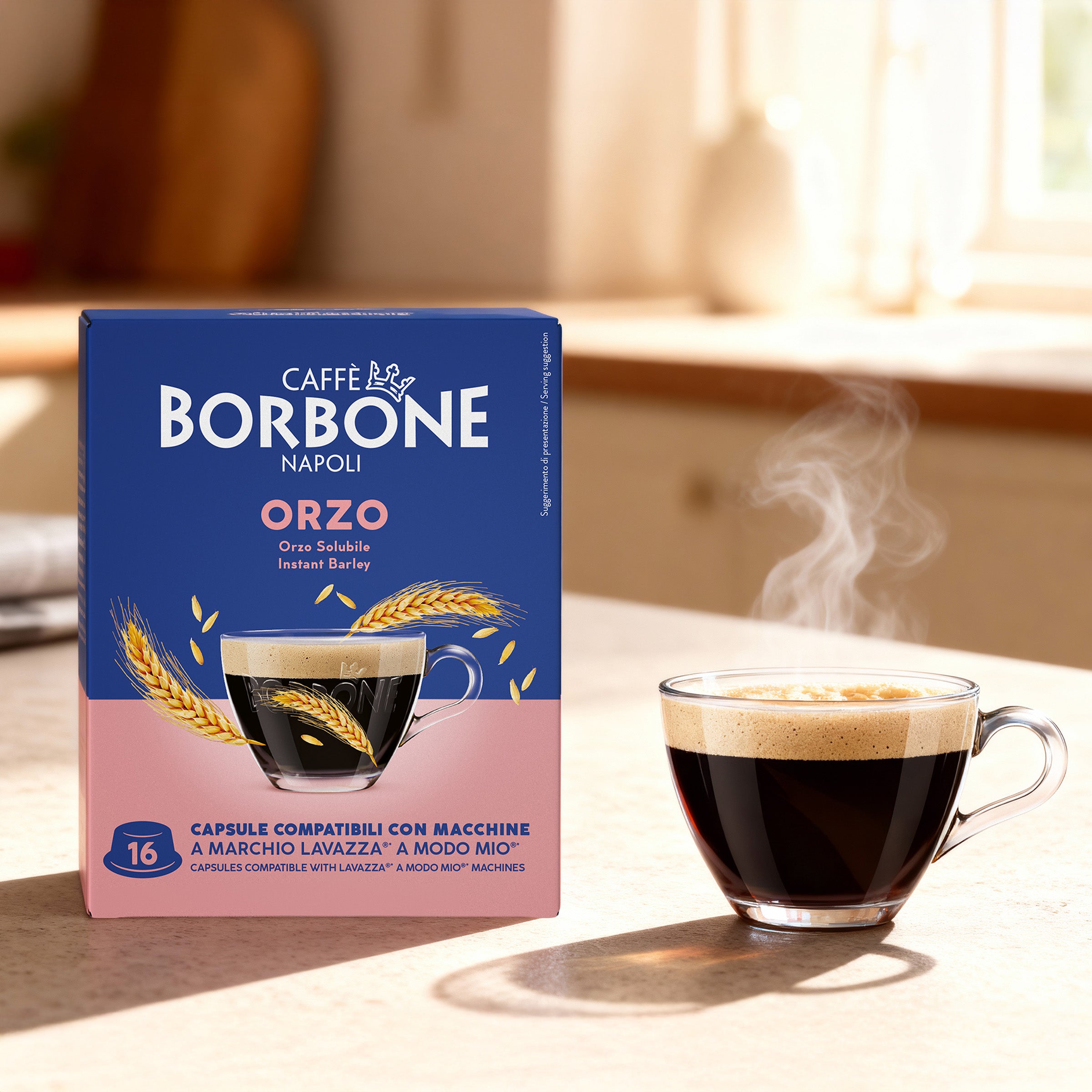 Capsule Compatible Borbone Lavazza A Modo Mio Coffee Machines With The Taste Of Barley