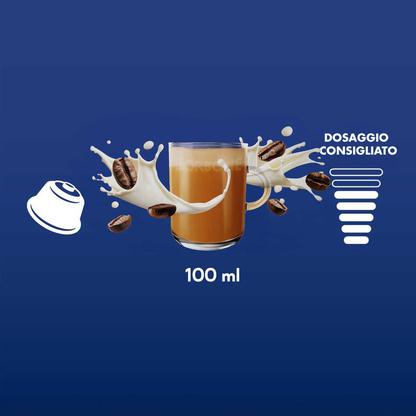 64 Capsules Compatible Borbone Machines Nescafe Dolce Gusto Cafe Con Leche
