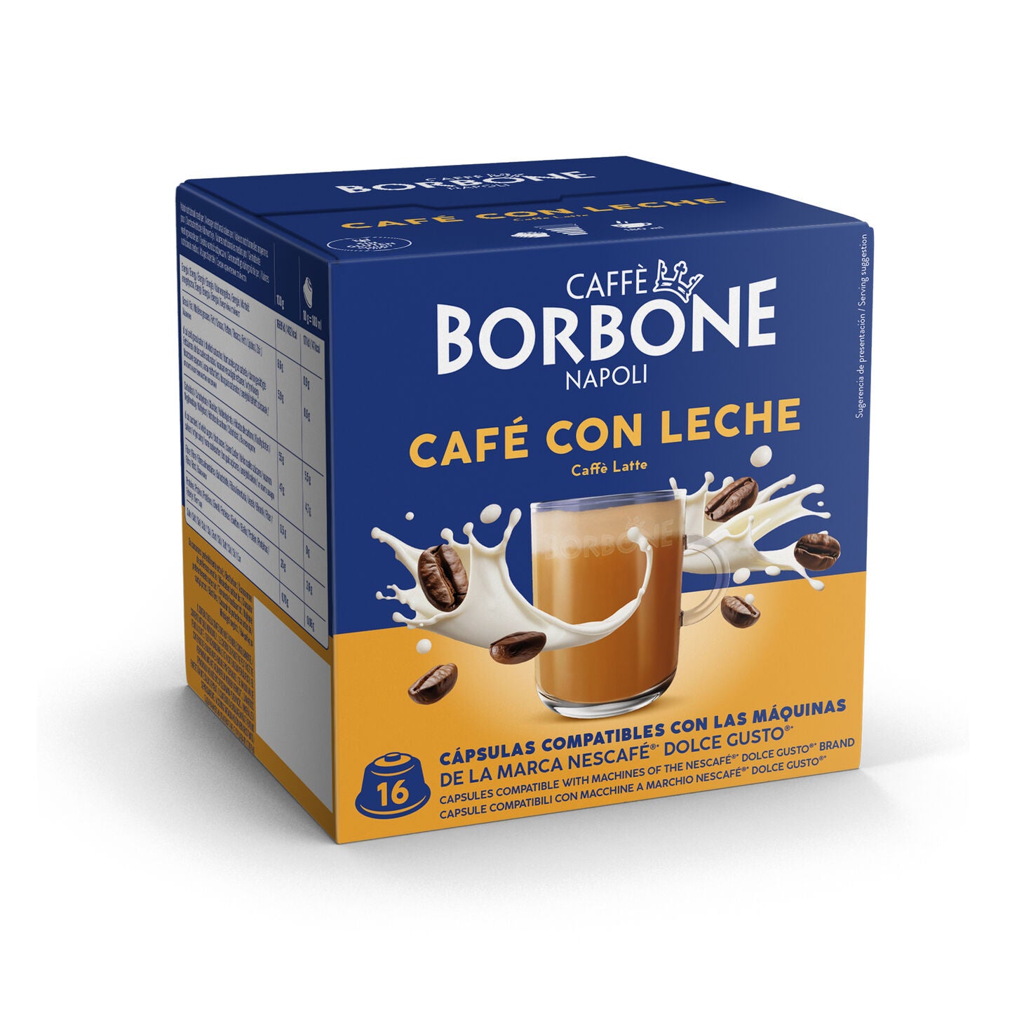 Capsules Compatible Borbone Machines Nescafe Dolce Gusto Cafe Con Leche