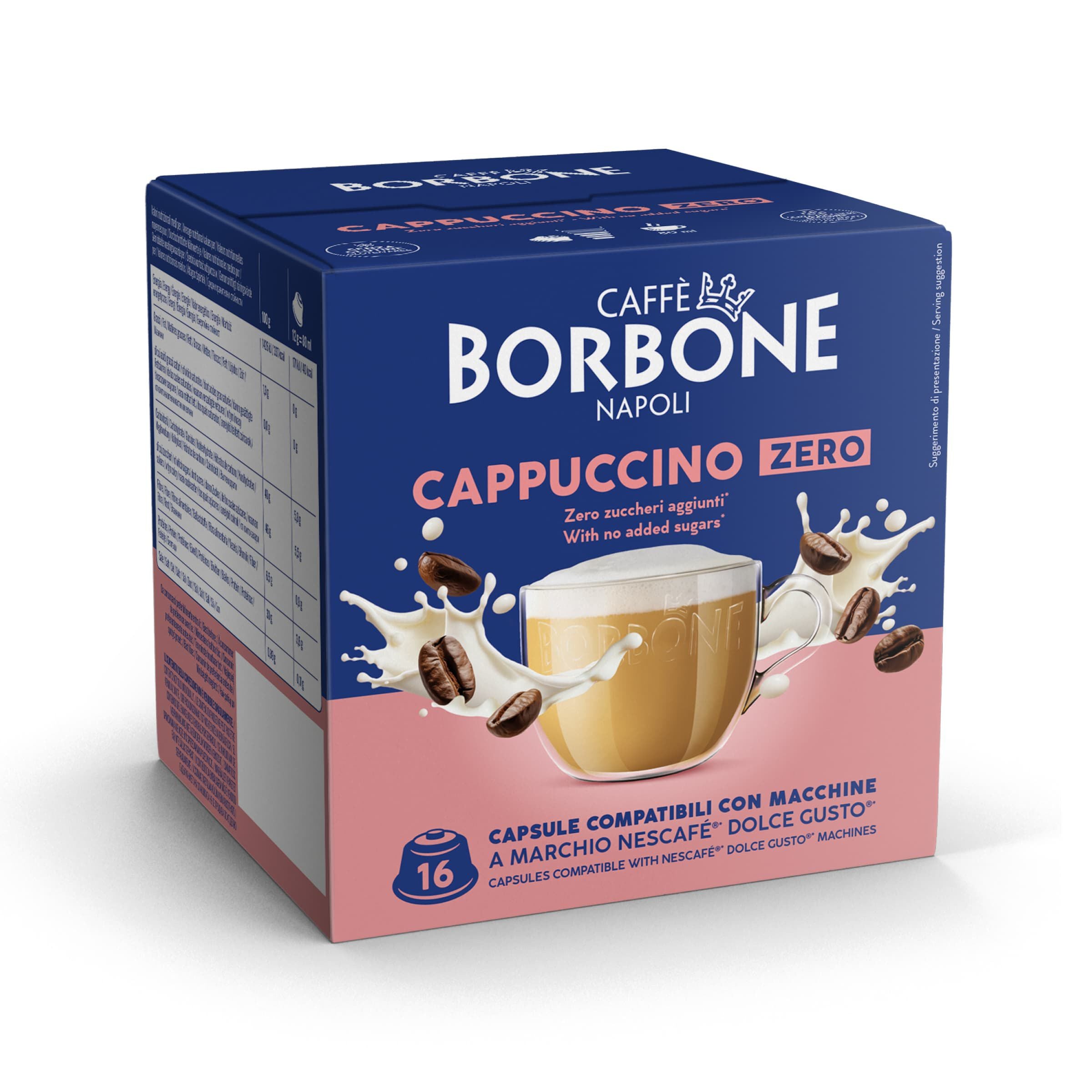 Capsules Compatible Borbone Machines Nescafe Dolce Gusto Coffee With The Taste Of Cappuccino Zero