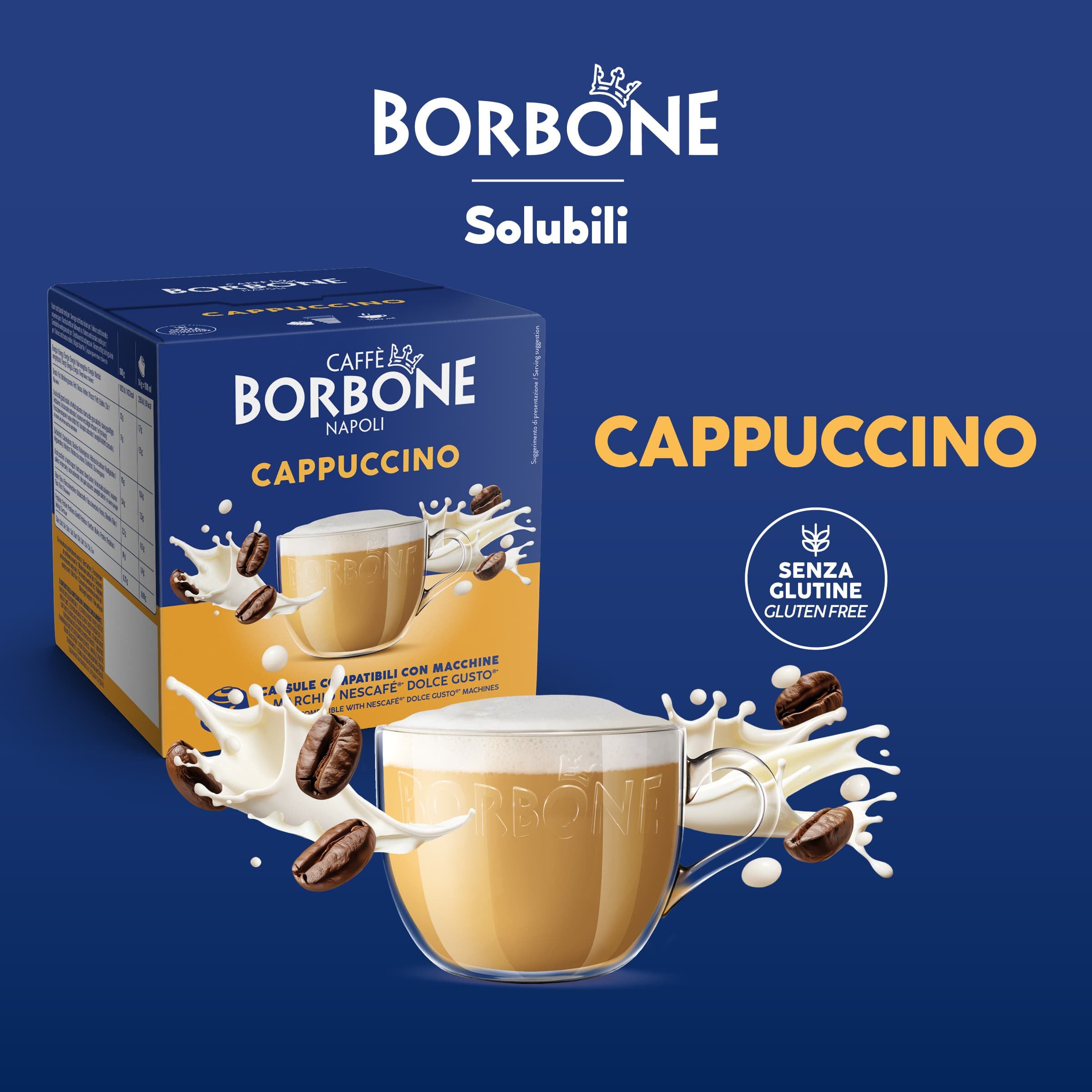 Capsule Compatible Borbone Machines Nescafe Dolce Gusto Coffee With The Taste Of Cappuccione