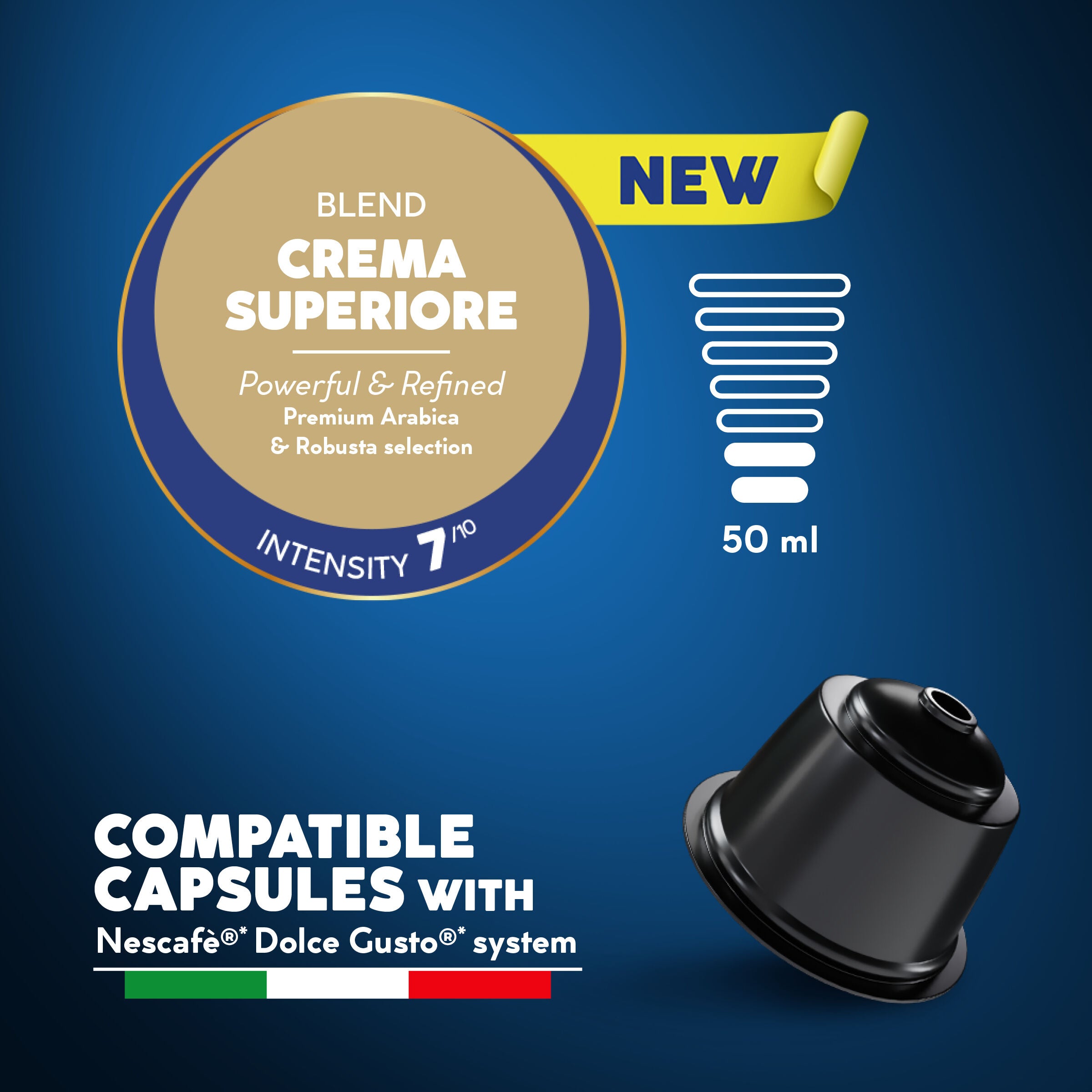 New Borbon Coffee Capsules Crema Superiore Compatible Nescafe Dolce Gusto