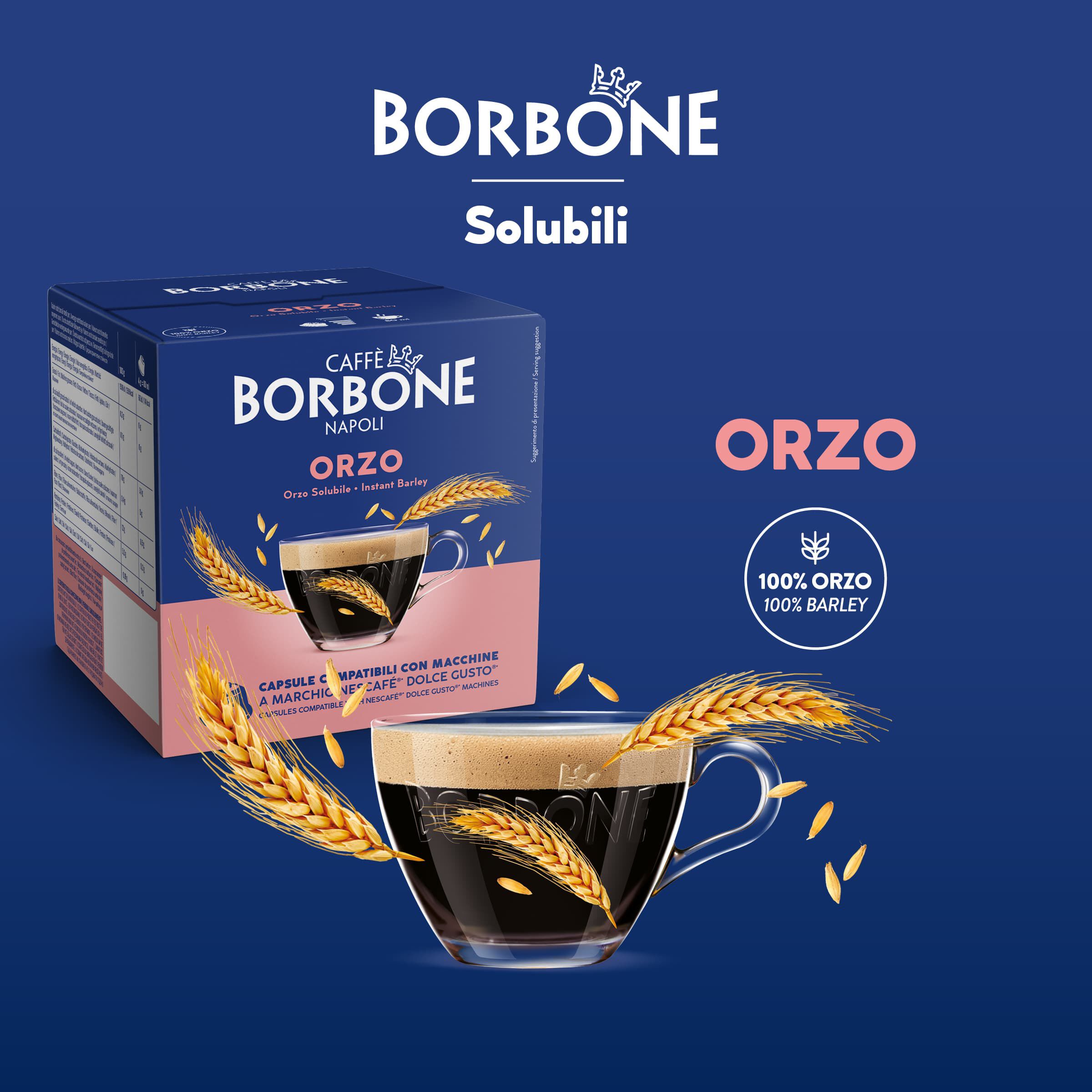 64 Capsules Instant Barley Caffe Borbone