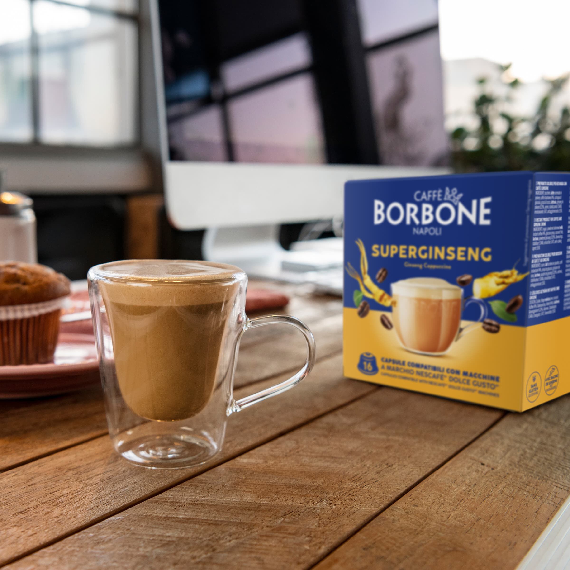 Capsules Borbone Compatible Coffee Machines Nescafe Dolce Gusto Flavored Superginseng