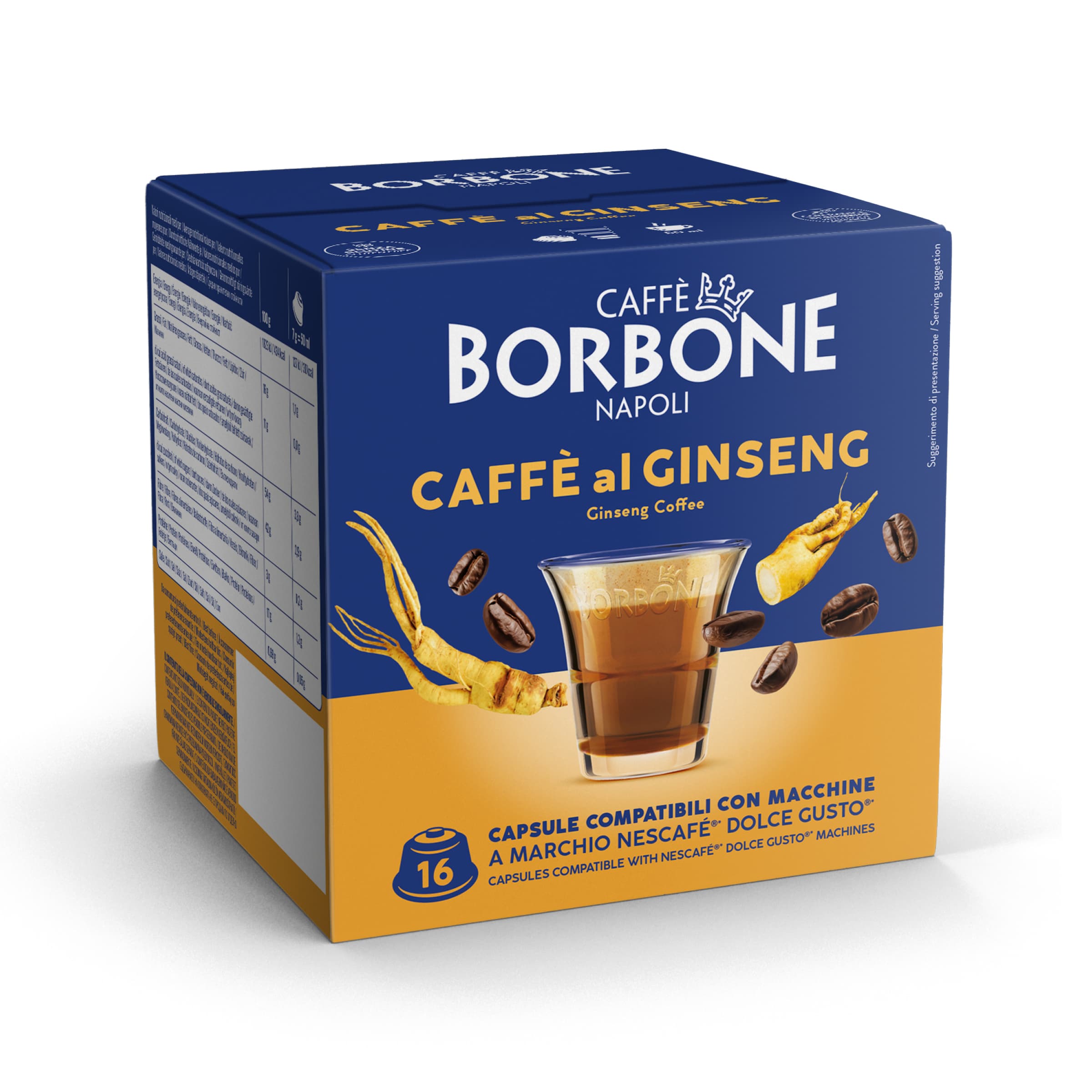 Capsules Borbone Compatible Coffee Machines Nescafe Dolce Gusto Flavored Ginseng