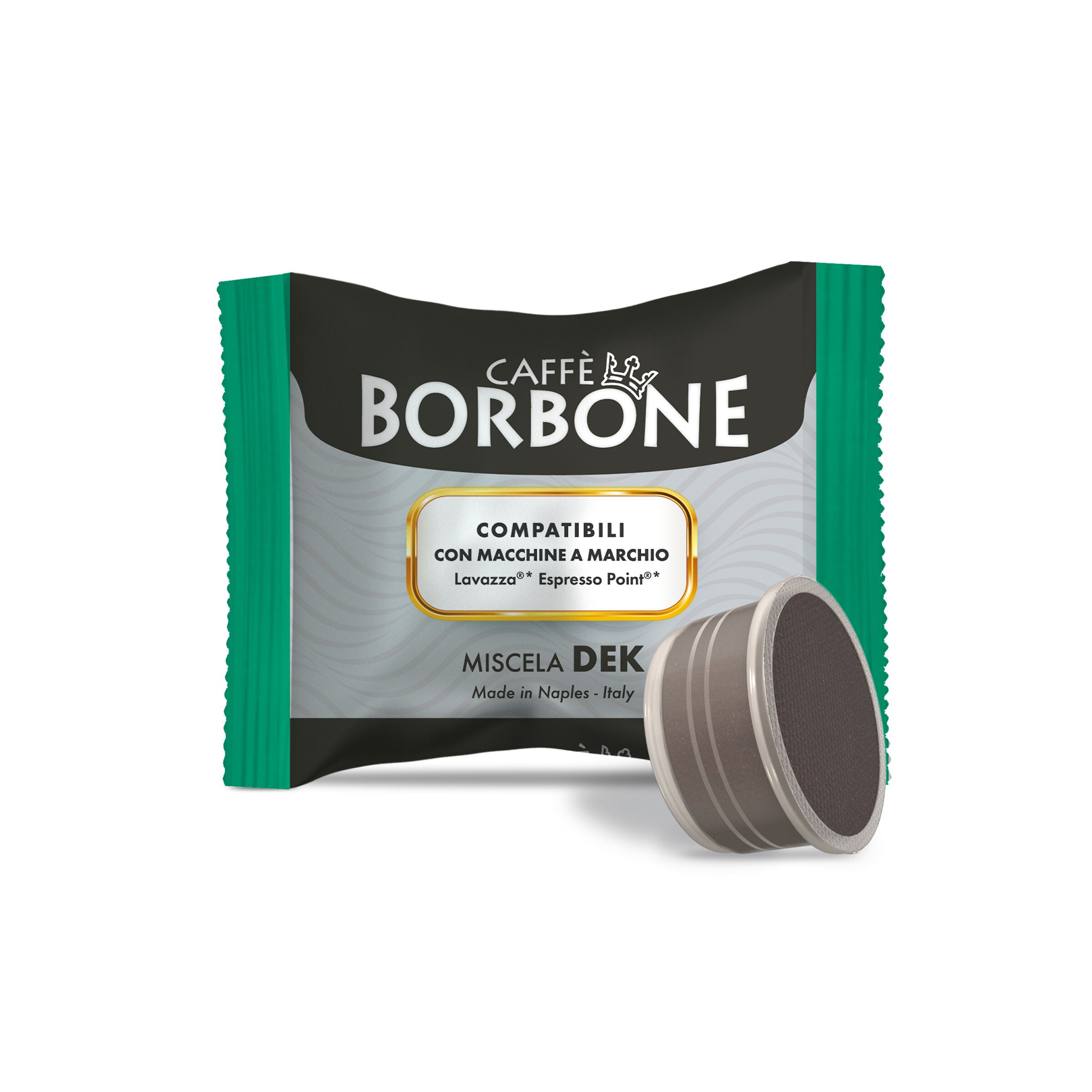 Capsules Caffe Borbone Dek Green Blend Compatible Lavazza Espresso Point