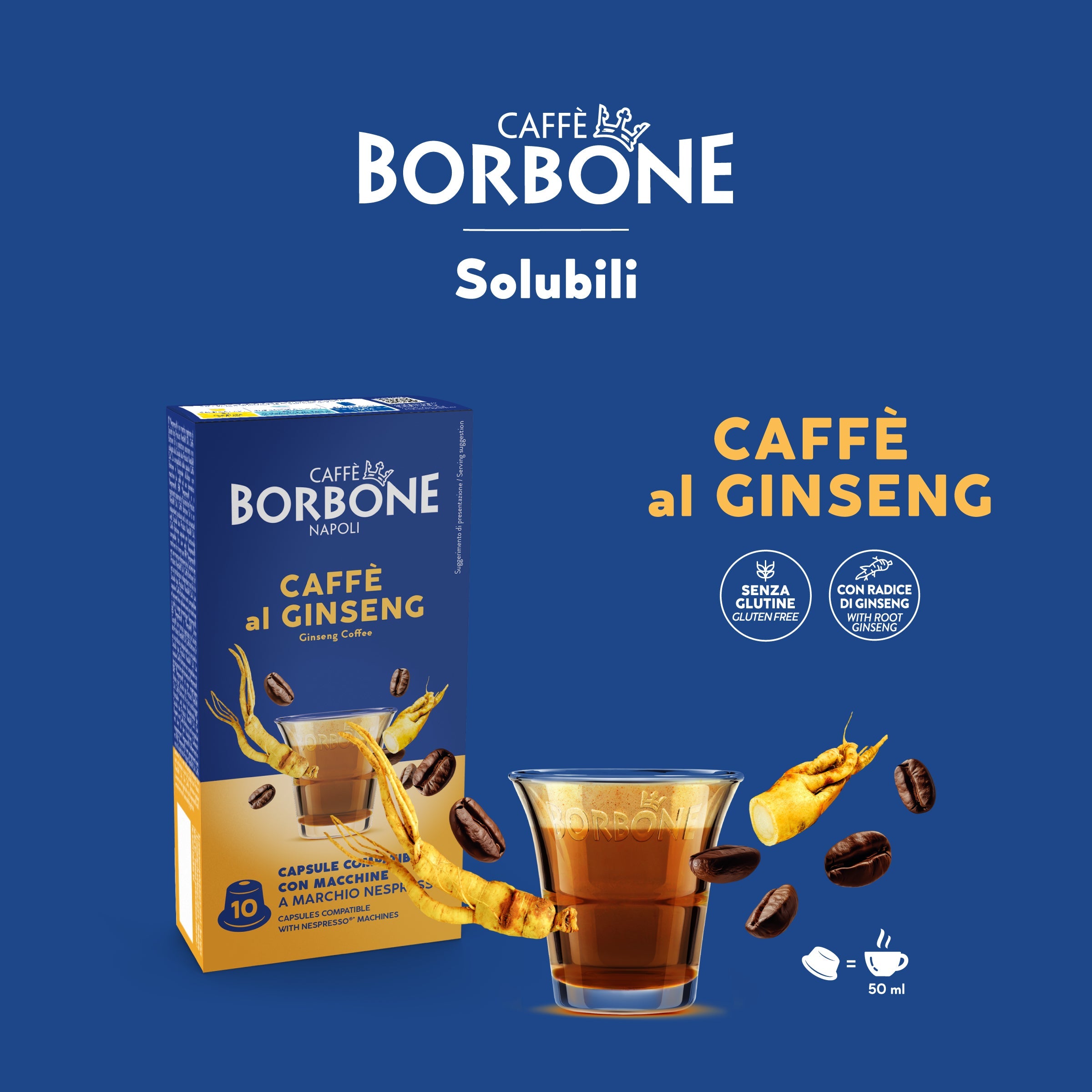 Capsule Compatible Borbone Nespresso Coffee Machines With The Taste Of Ginseng