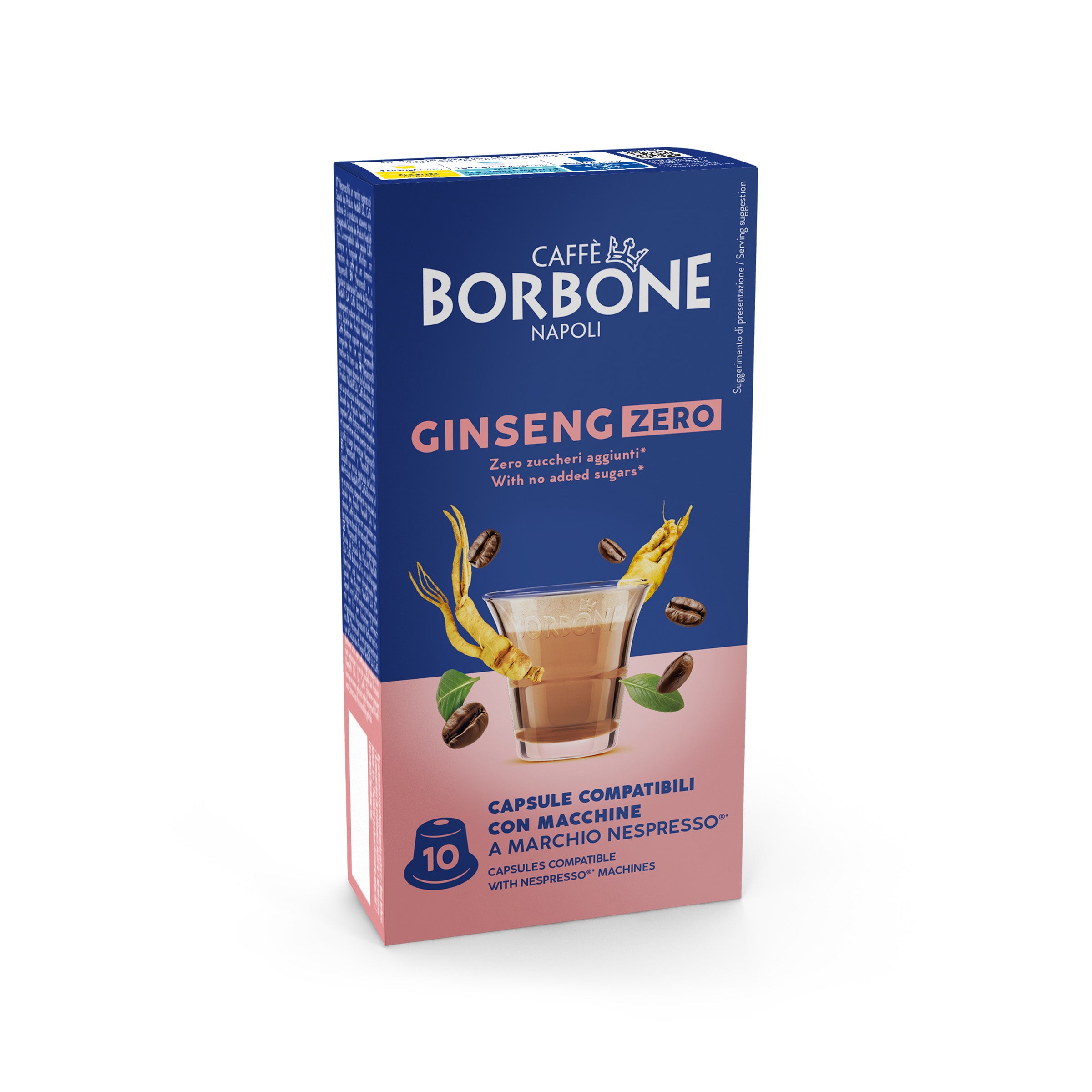 Borbone Compatible Capsules Nespresso Coffee Machines With The Taste Of Ginseng Zero