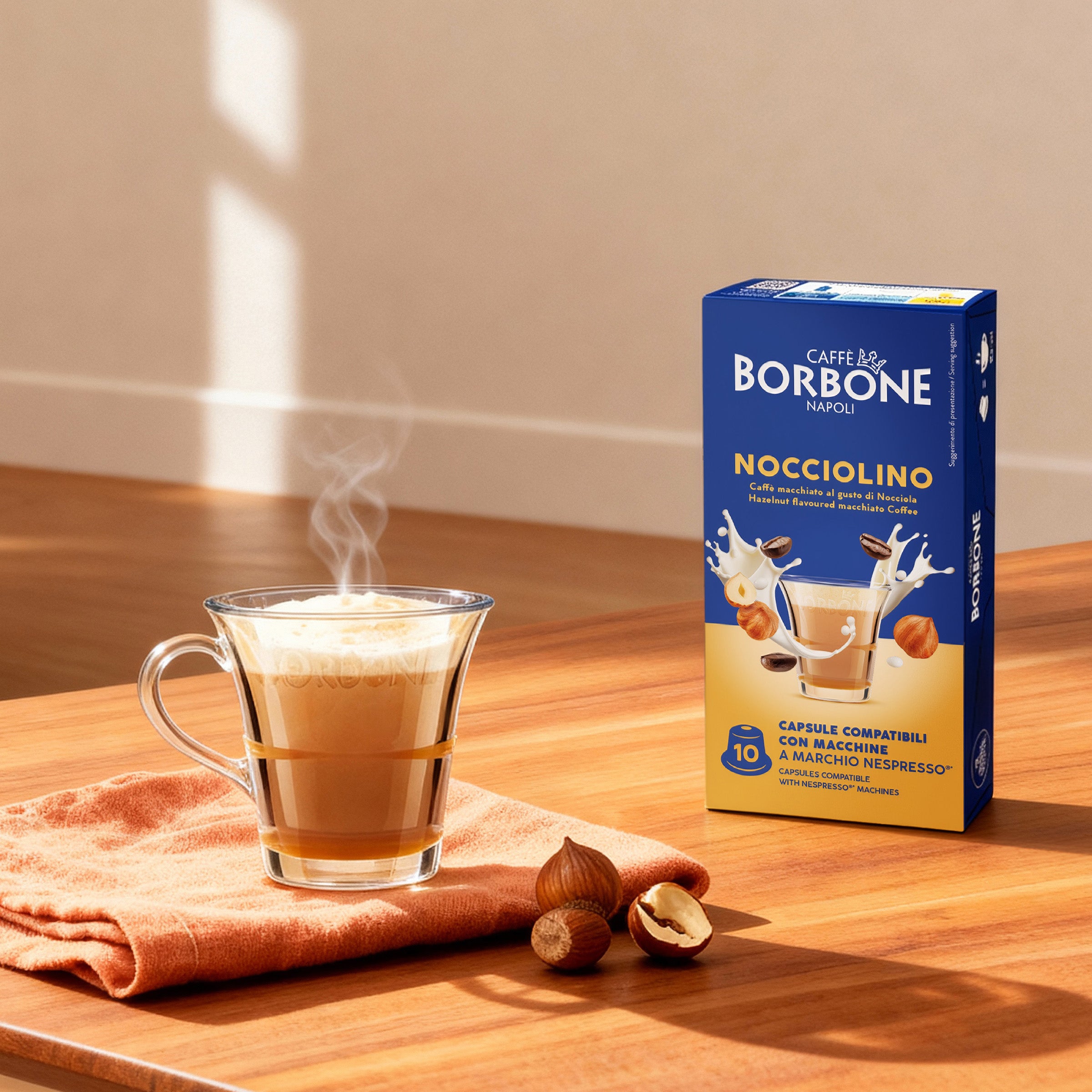 Capsule Compatible Borbone Nespresso Coffee Machines With Nut Taste