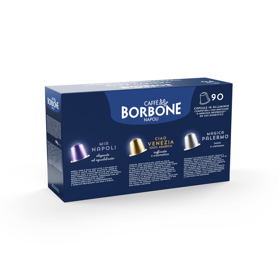 Capsules Borbone Blend Magica Palermo Compatible Nespresso Aluminum