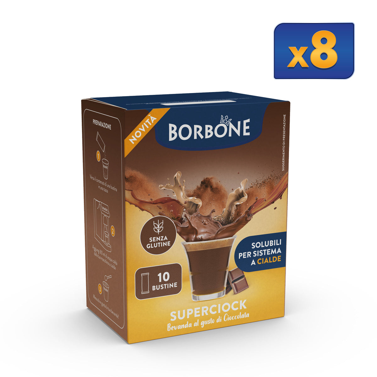 80 Stick Instant Preparation For Superciock Chocolate Flavored Drink
